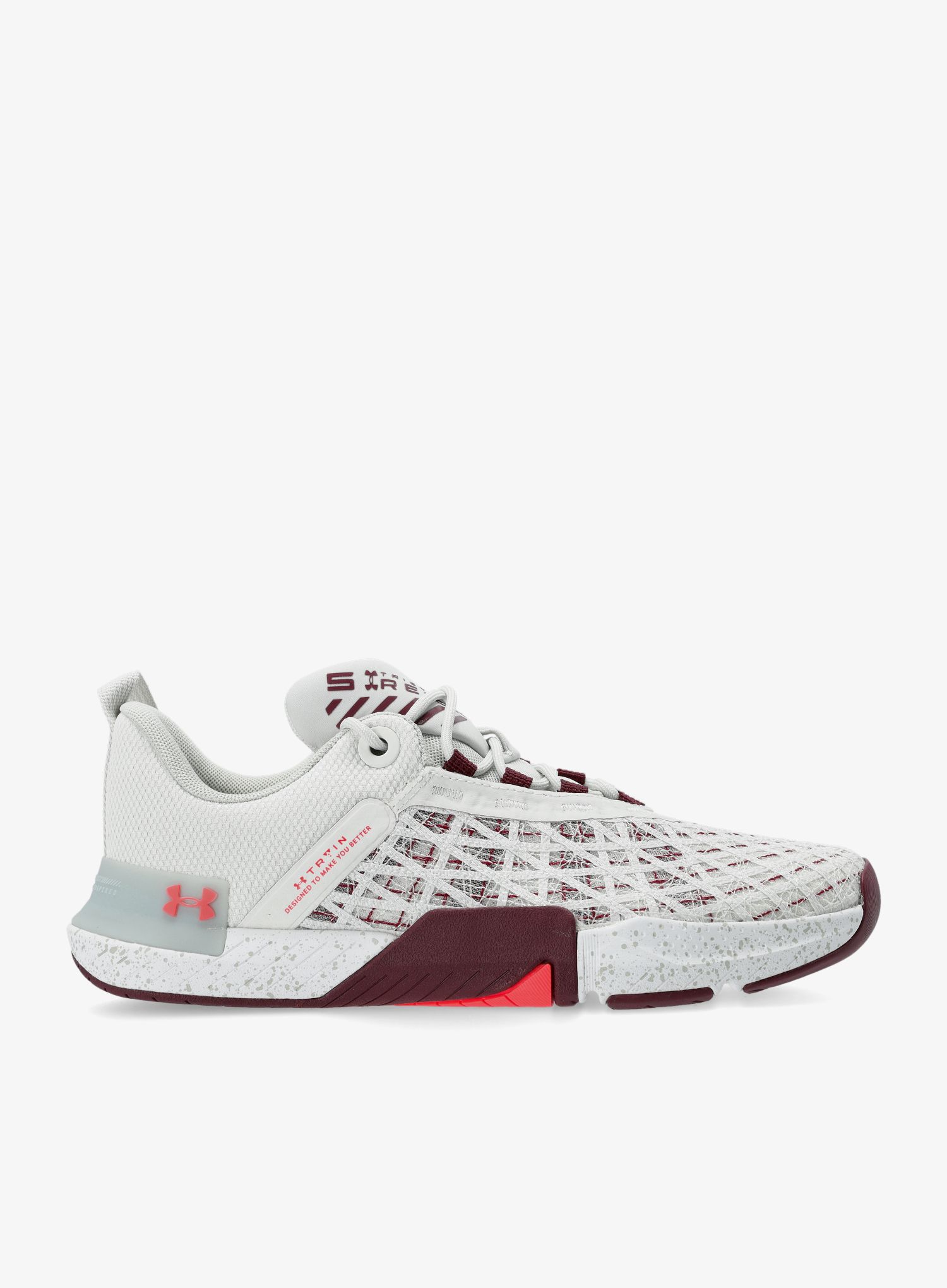 Pánske topánky Under Armour TriBase Reign 5 - white clay/deep red/beta
