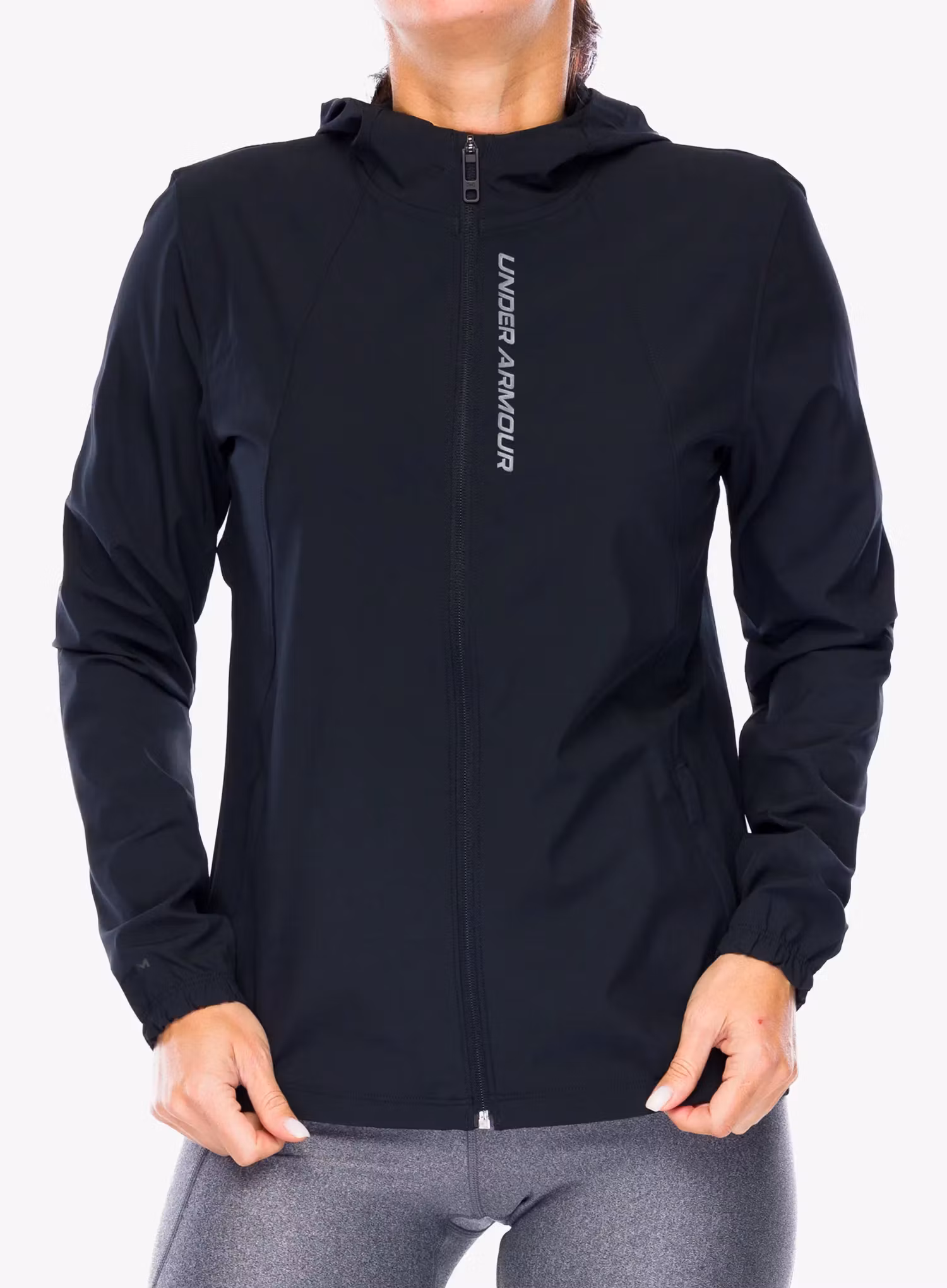 Bežecká bunda dámska Under Armour UA OutRun The Storm Jacket - black/reflective/reflective