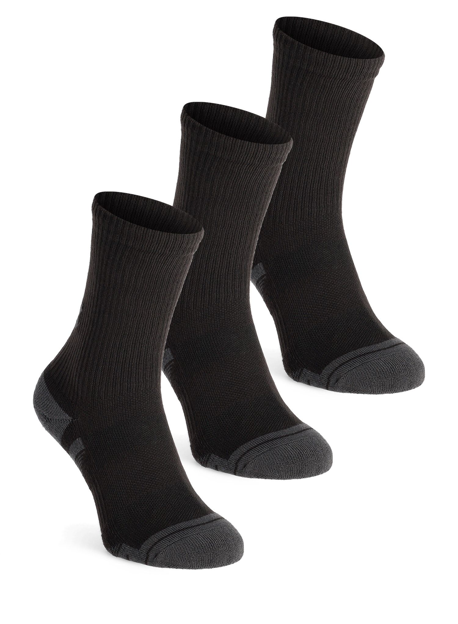 Ponožky Under Armour UA Performance Tech 3-Pack Crew - black/black/jet gray