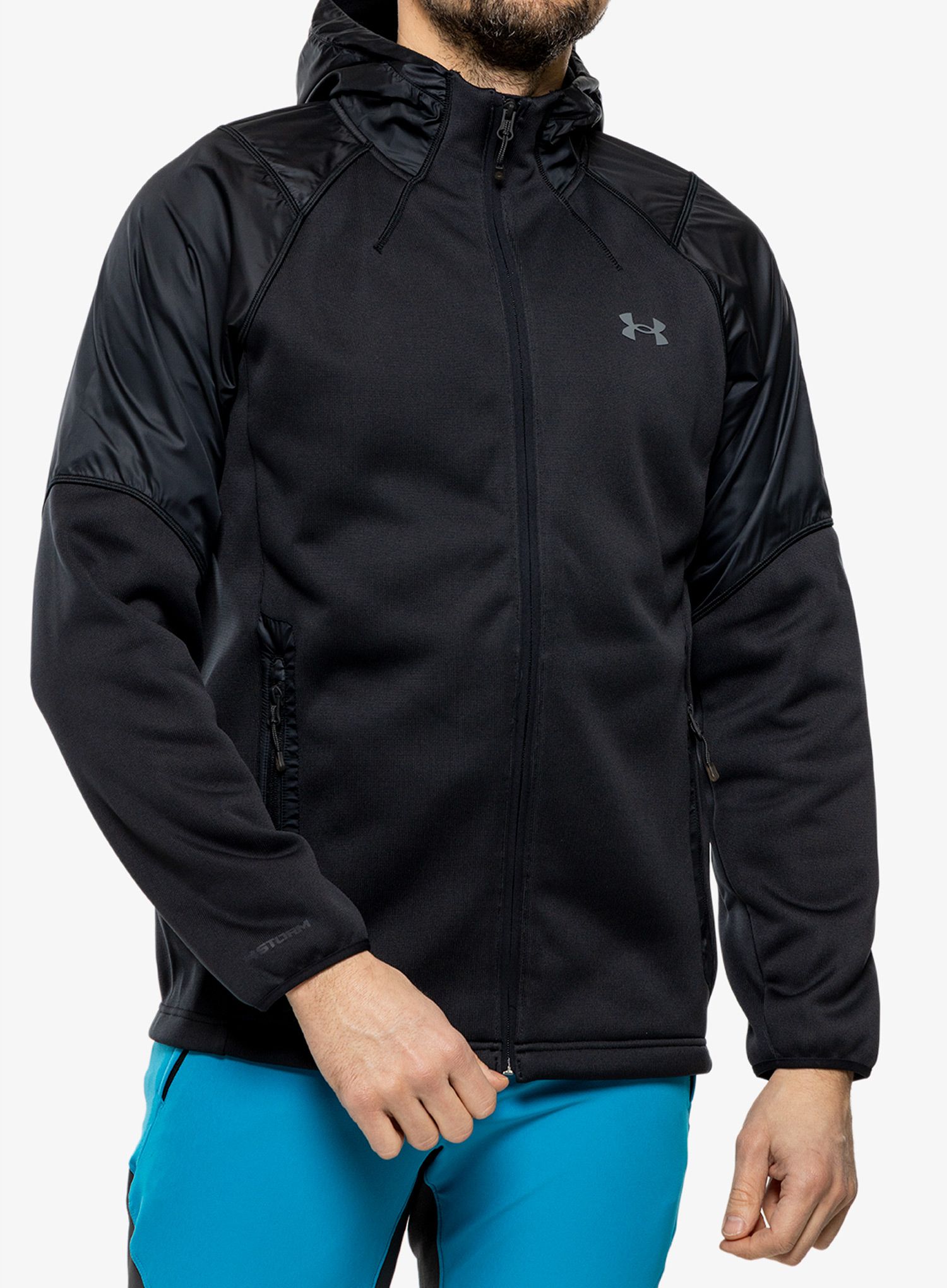 Bunda pánska Under Armour Storm Swacke - black/black/pitch gray