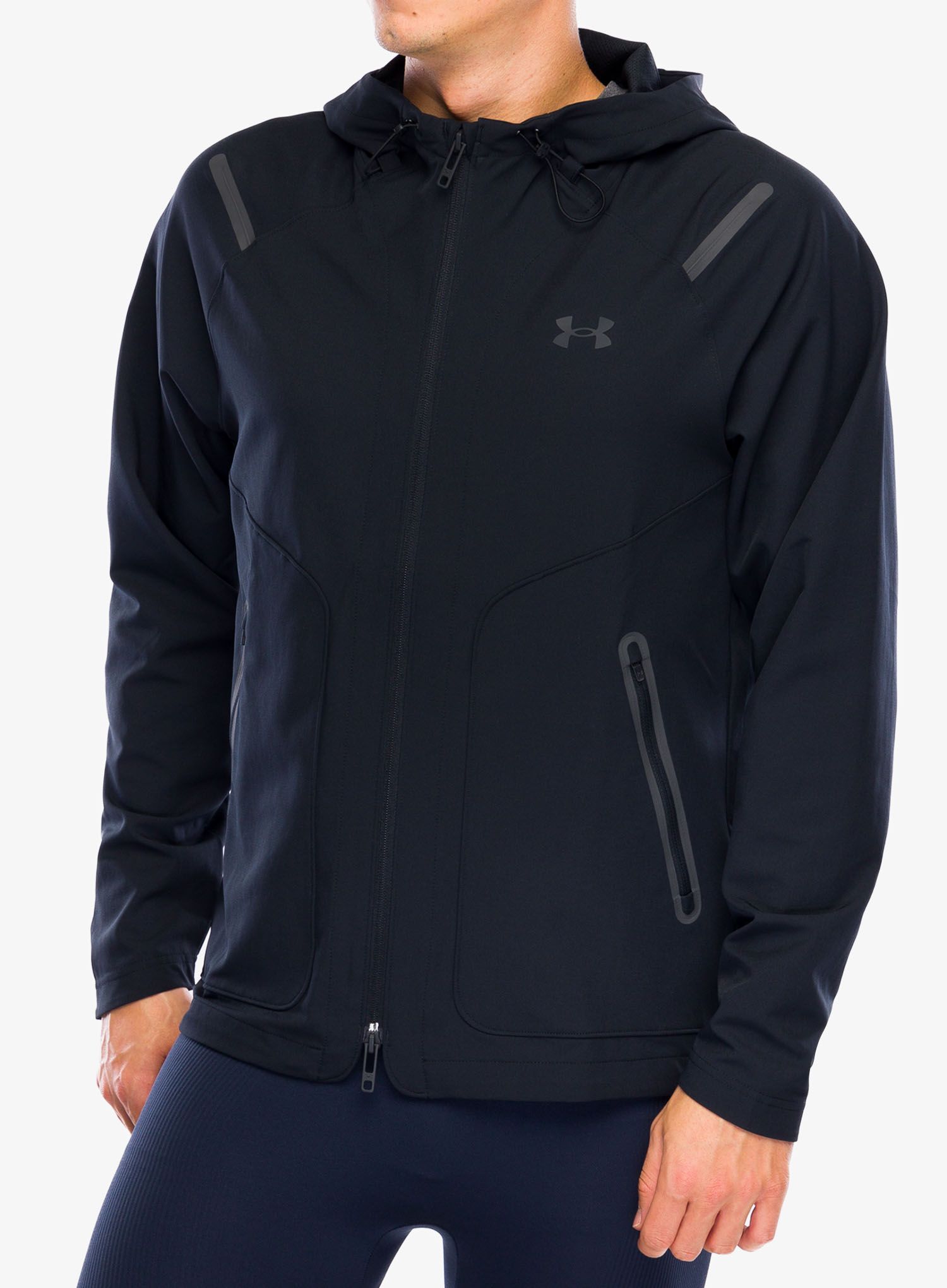 Bunda Under Armour Unstoppable Left Chest Jacket - black/black