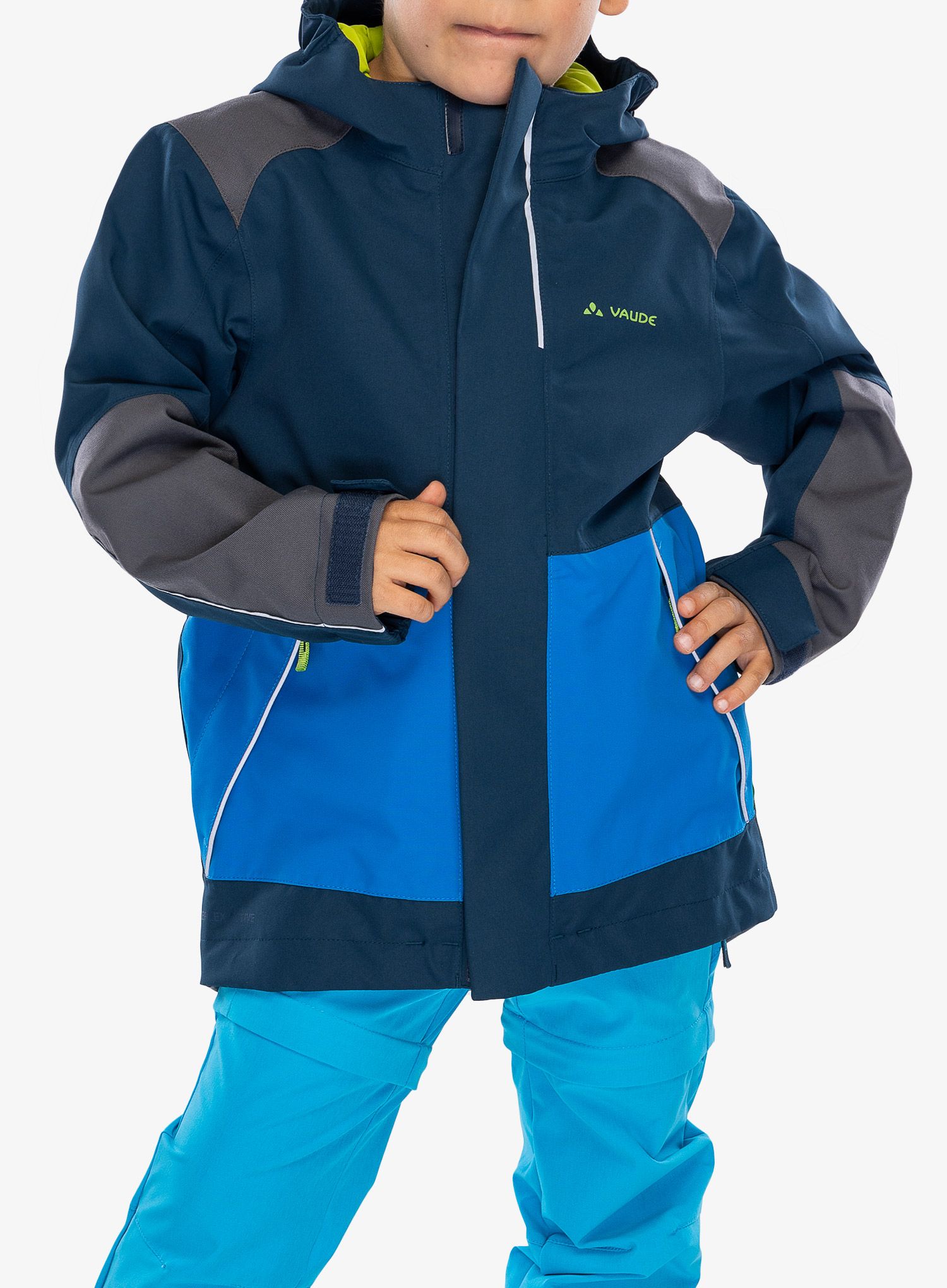 Detská bunda Vaude Caprea 2L Jacket - dark sea/green