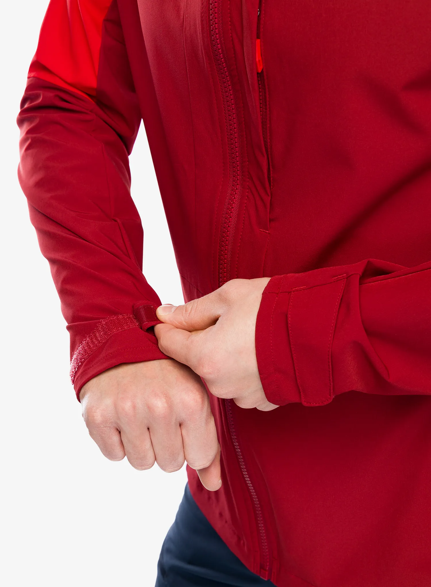 Softshellová bunda Vaude Elope Wind Jacket - carmine