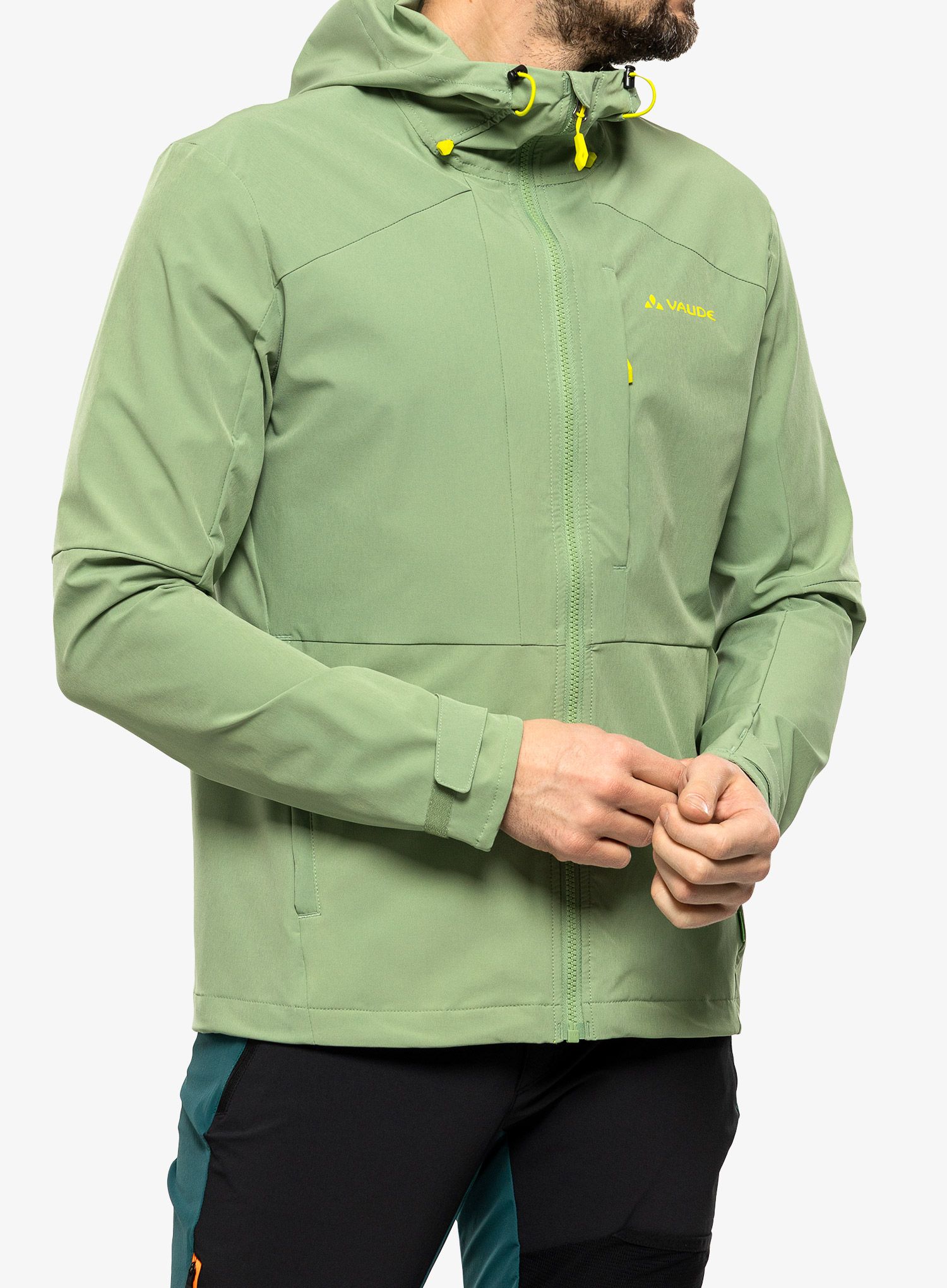 Softshellová bunda Vaude Elope Wind Jacket - willow green