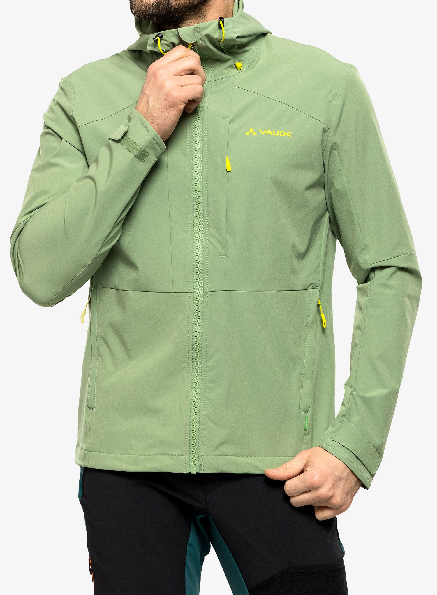 Softshellová bunda Vaude Elope Wind Jacket - willow green