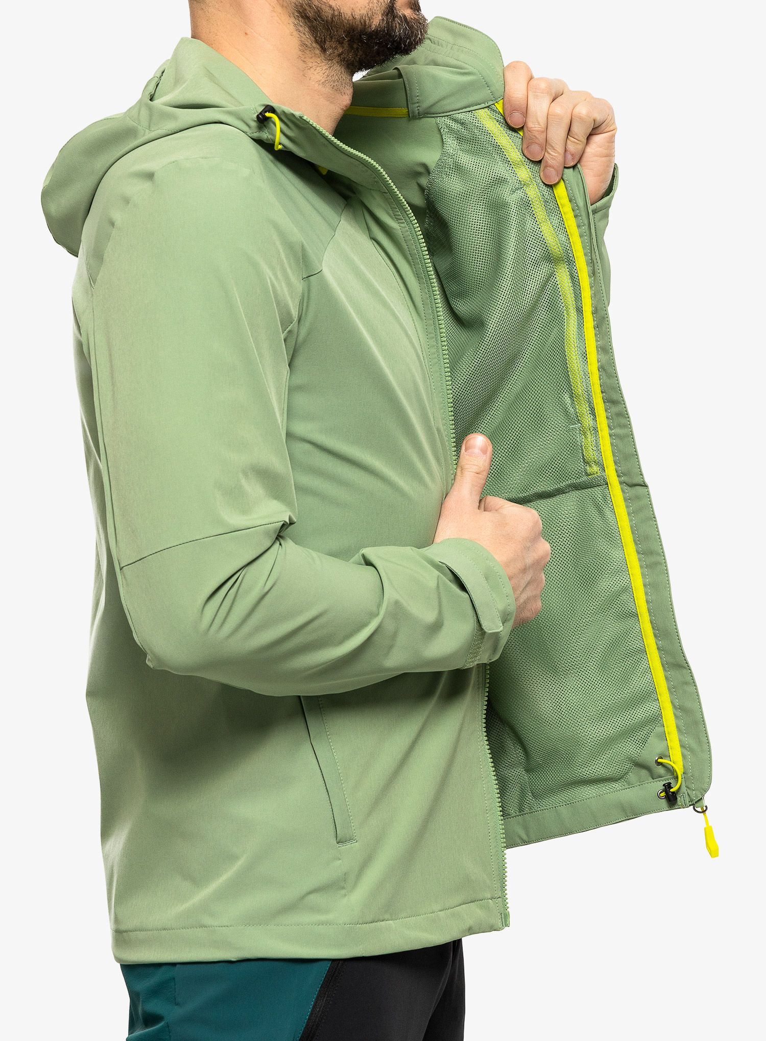 Softshellová bunda Vaude Elope Wind Jacket - willow green