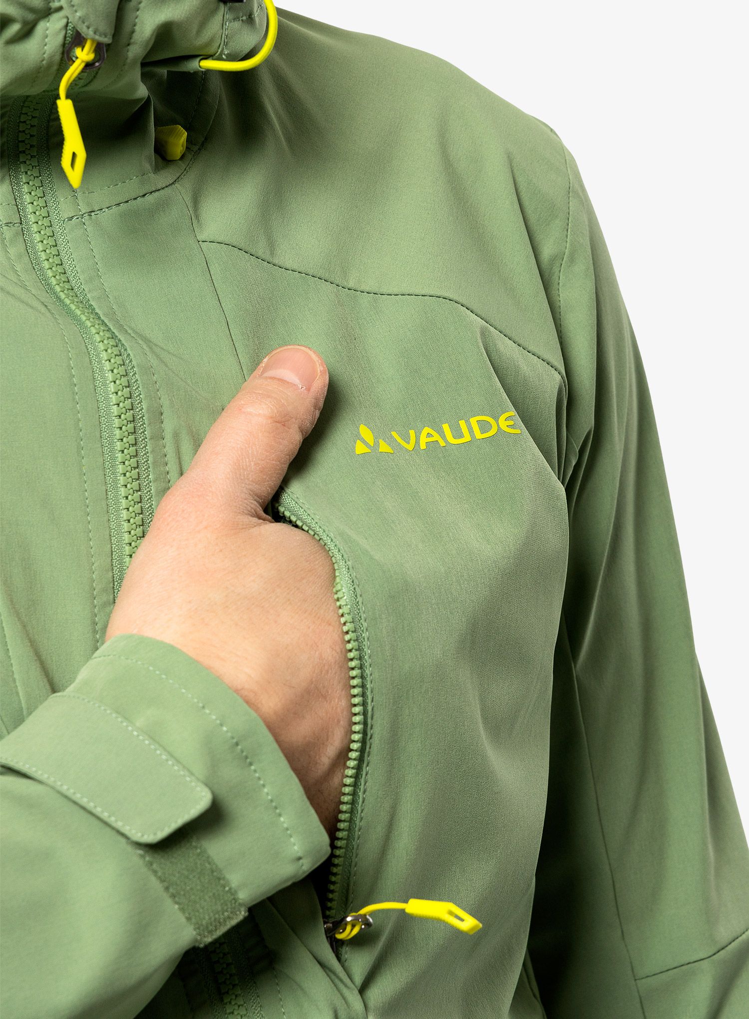 Softshellová bunda Vaude Elope Wind Jacket - willow green
