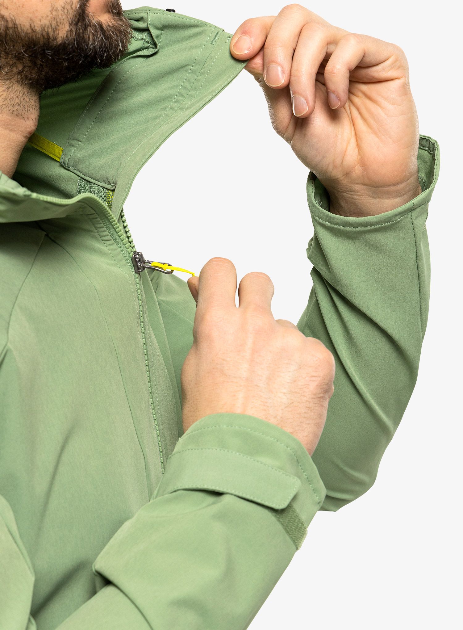 Softshellová bunda Vaude Elope Wind Jacket - willow green