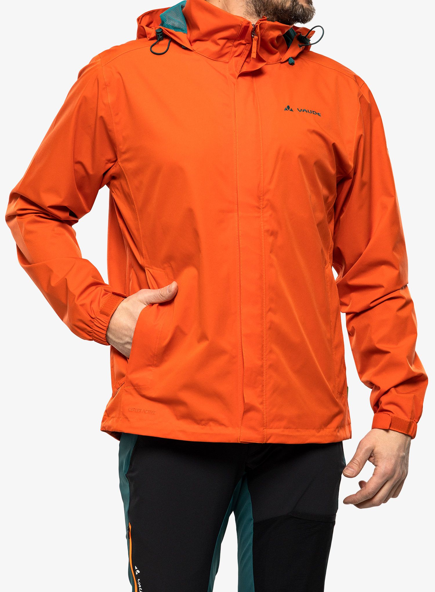 Bunda do dažďa Vaude Escape Light Jacket - burnt red