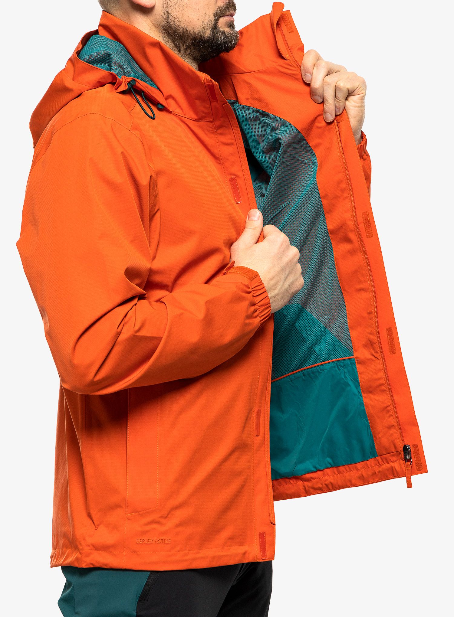Bunda do dažďa Vaude Escape Light Jacket - burnt red