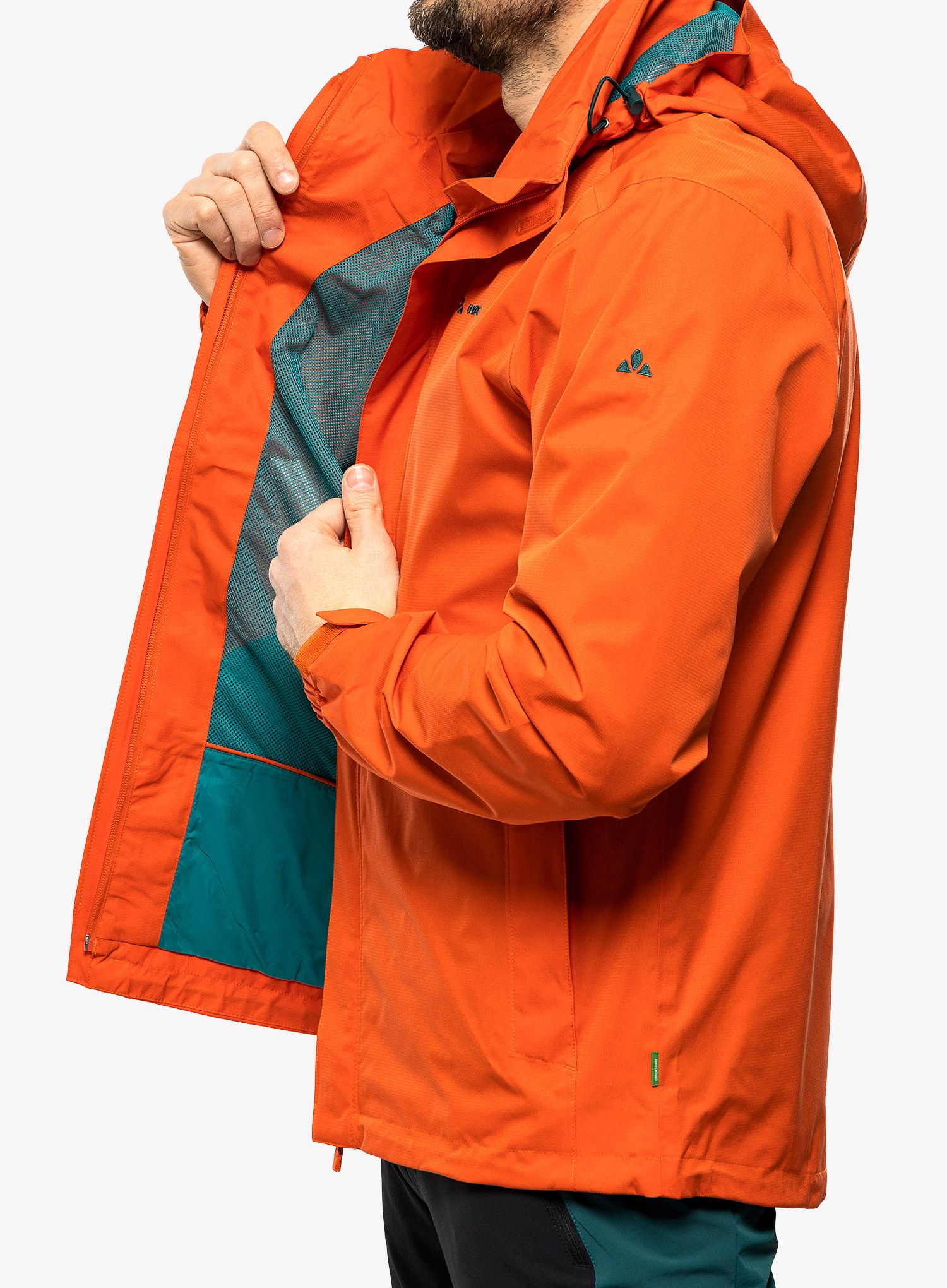 Bunda do dažďa Vaude Escape Light Jacket - burnt red