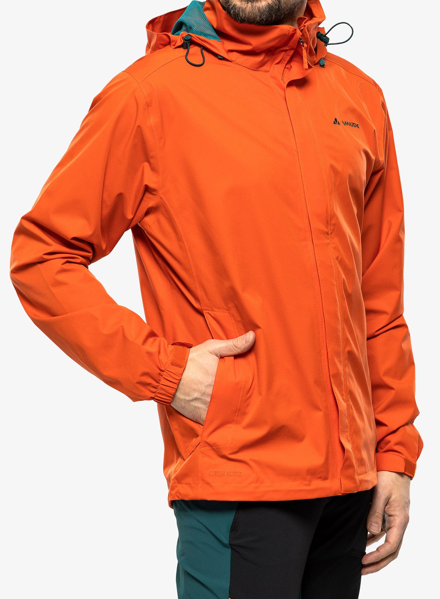 Bunda do dažďa Vaude Escape Light Jacket - burnt red
