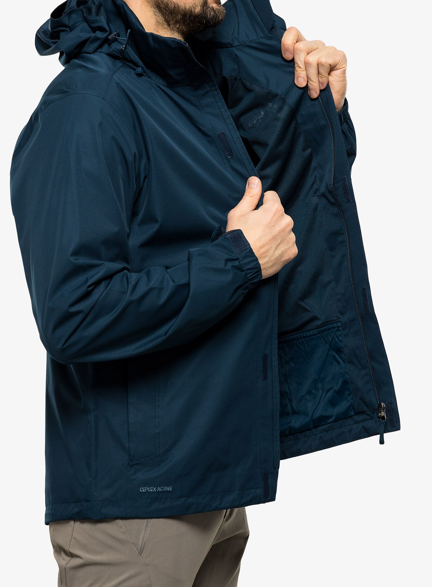Bunda do dažďa Vaude Escape Light Jacket - dark sea uni