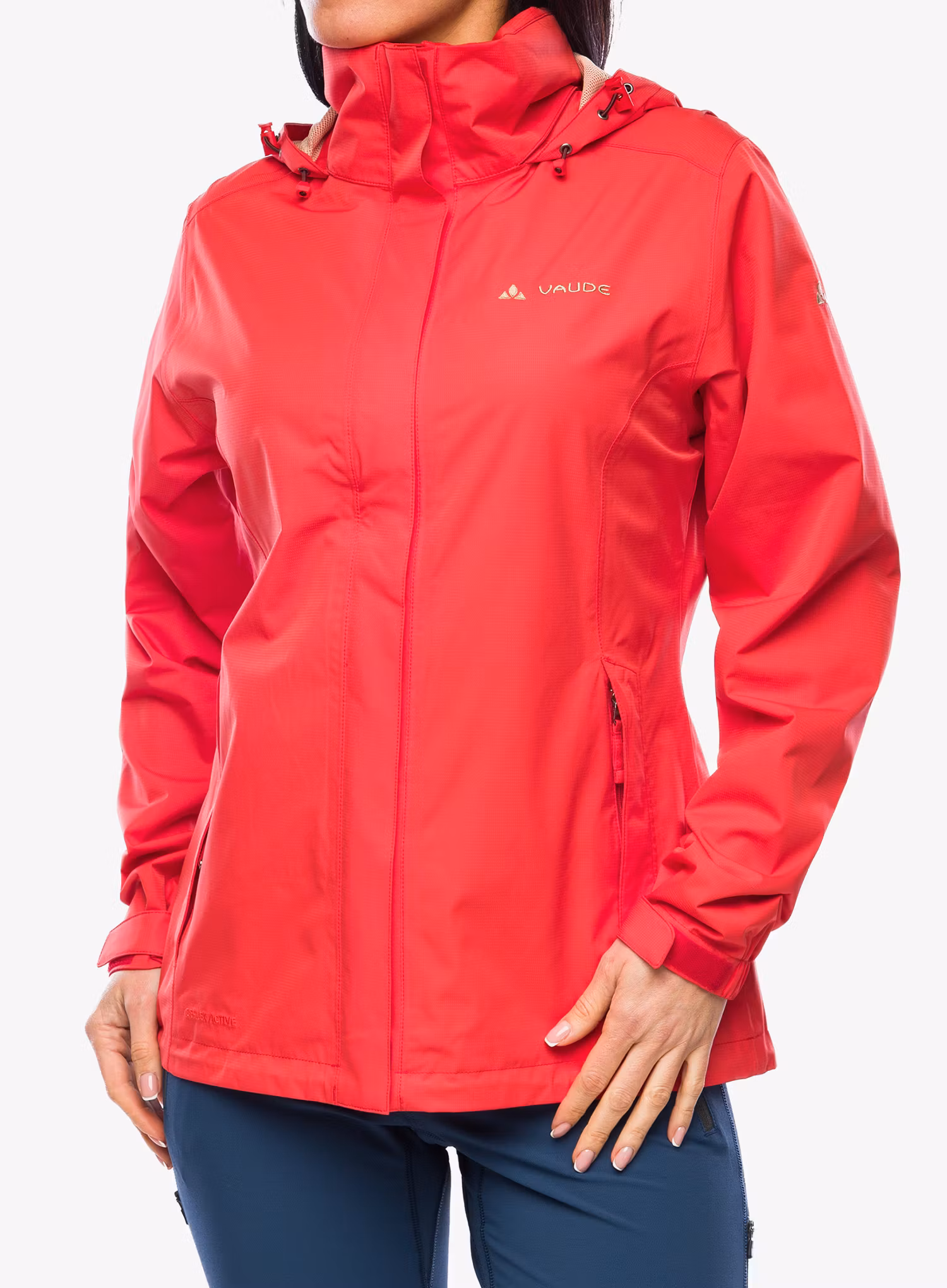 Nepremokavá bunda dámska Vaude Escape Light Jacket - flame