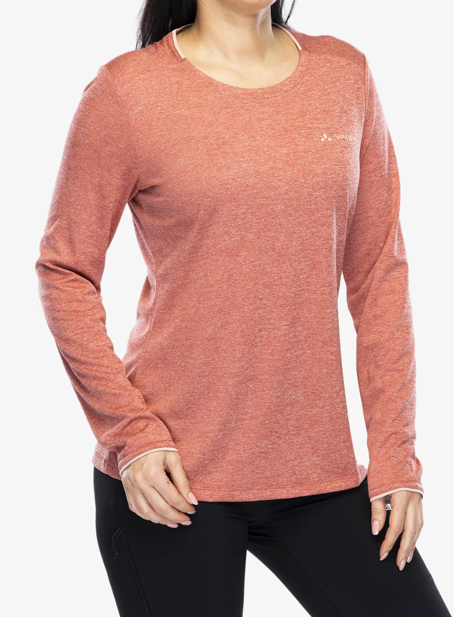 Funkčné tričko dámske Vaude Essential LS T-Shirt - brick