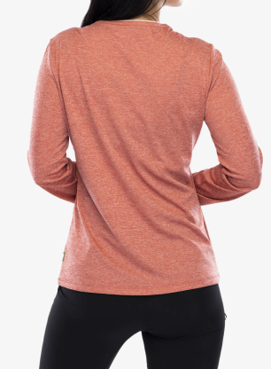 Funkčné tričko dámske Vaude Essential LS T-Shirt - brick