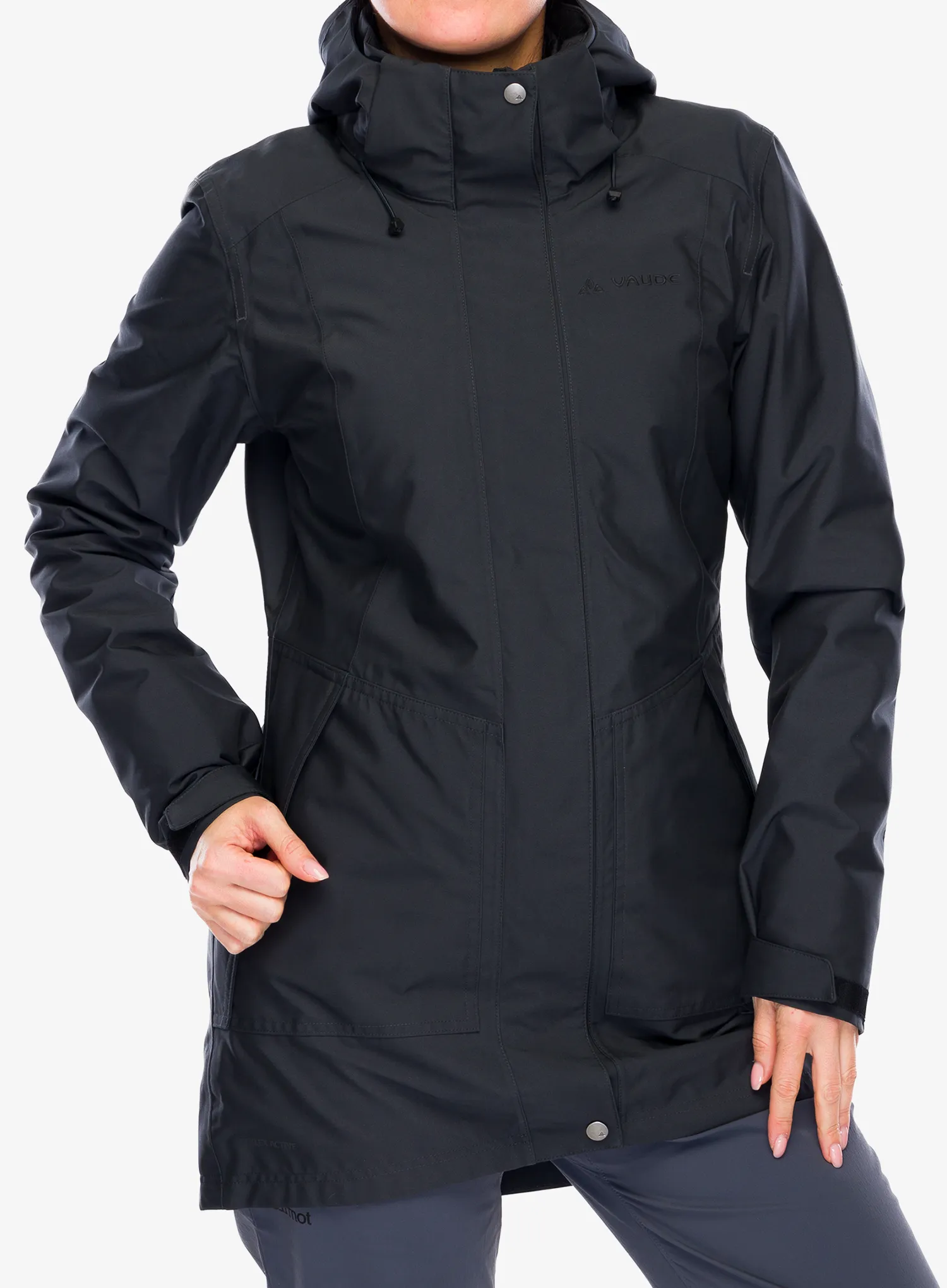 Bunda dámska Vaude Idris 3in1 Parka III - phantom black