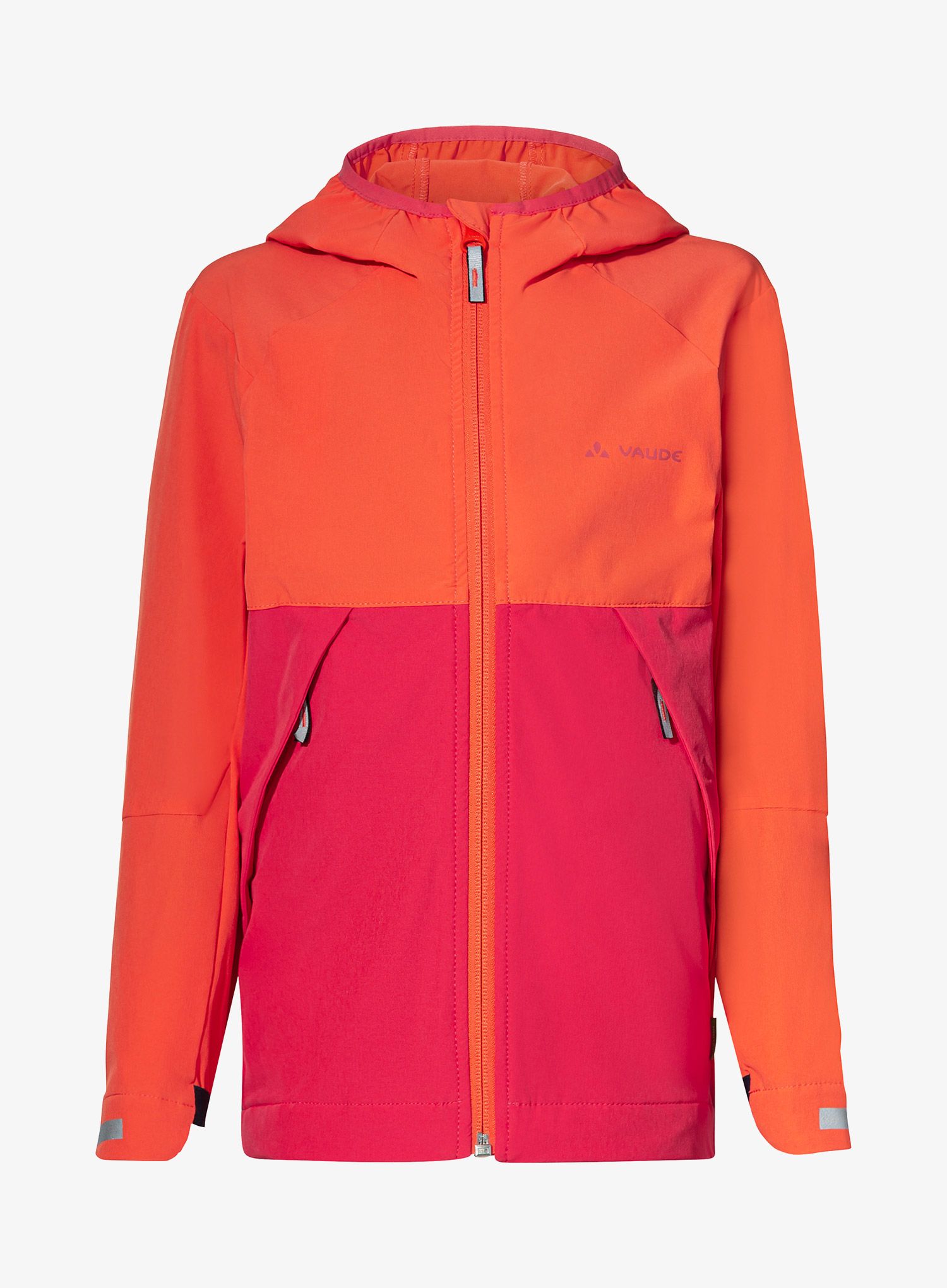 Dievčenská bunda Vaude Kids Moab Stretch Jacket - bright pink/orange