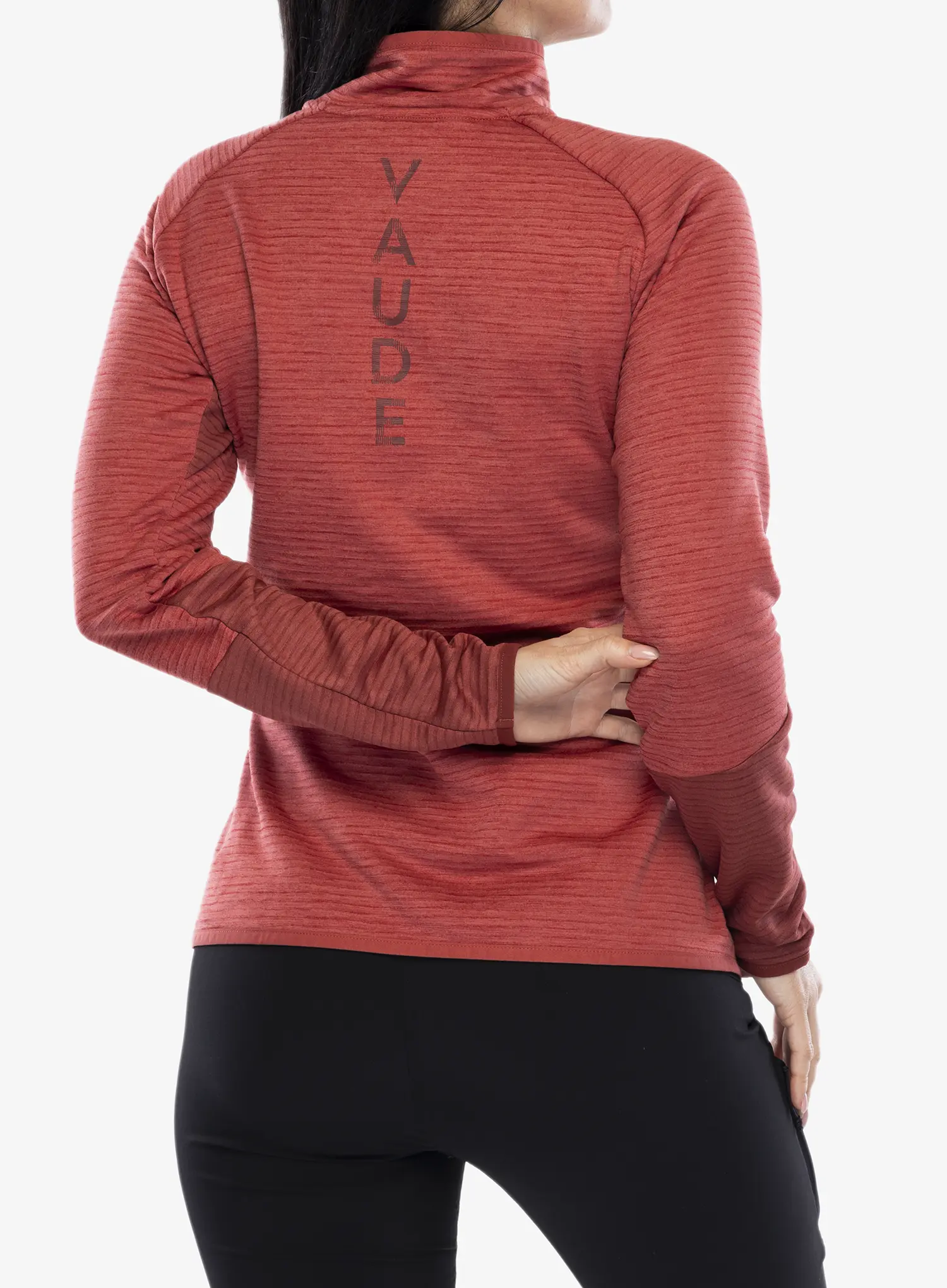 Flísová mikina dámska Vaude Larice HZ Fleece Jacket - brick