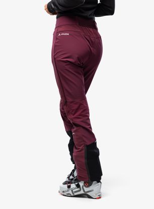Dámske softshellové nohavice Vaude Larice Pants IV - cassis