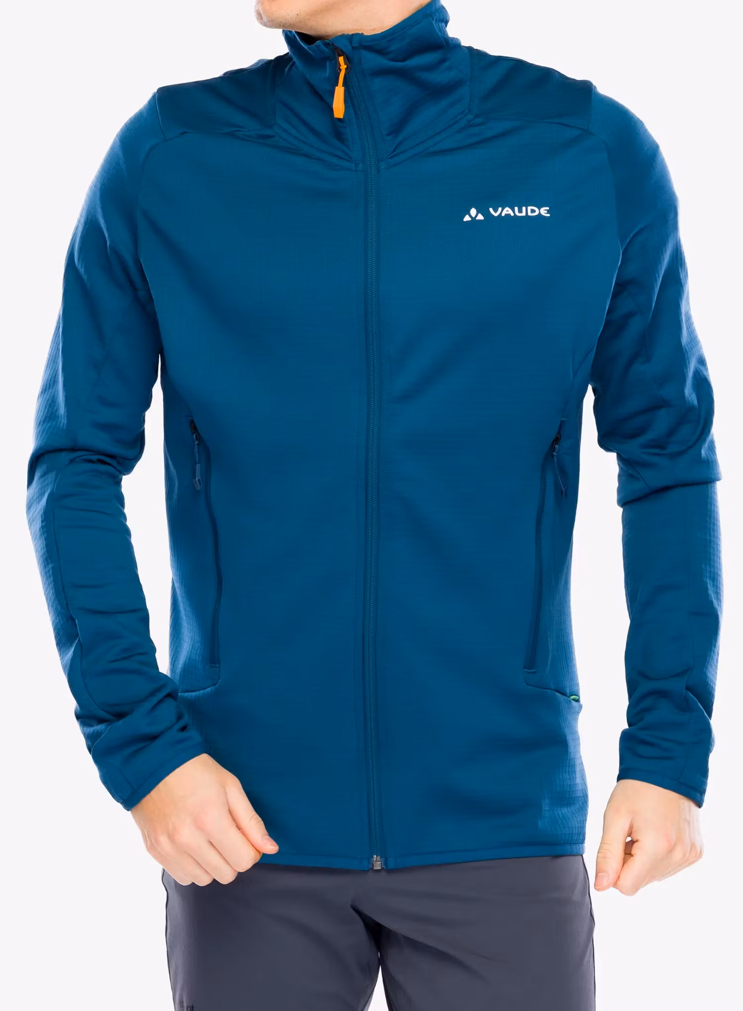 Flísová bunda Vaude Monviso Fleece FZ Jacket II - baltic sea uni
