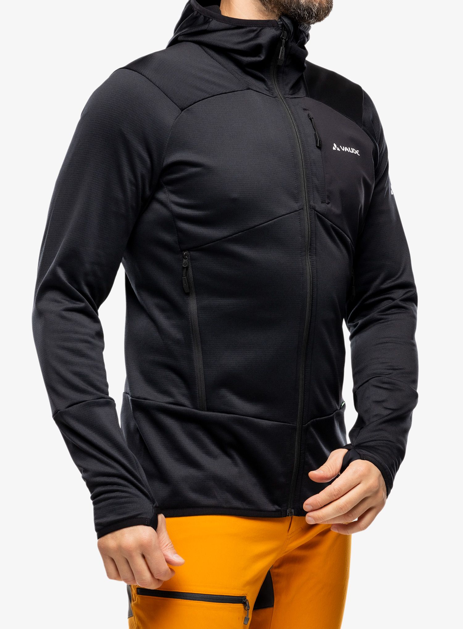 Flísová mikina Vaude Monviso Fleece Jacket II - black