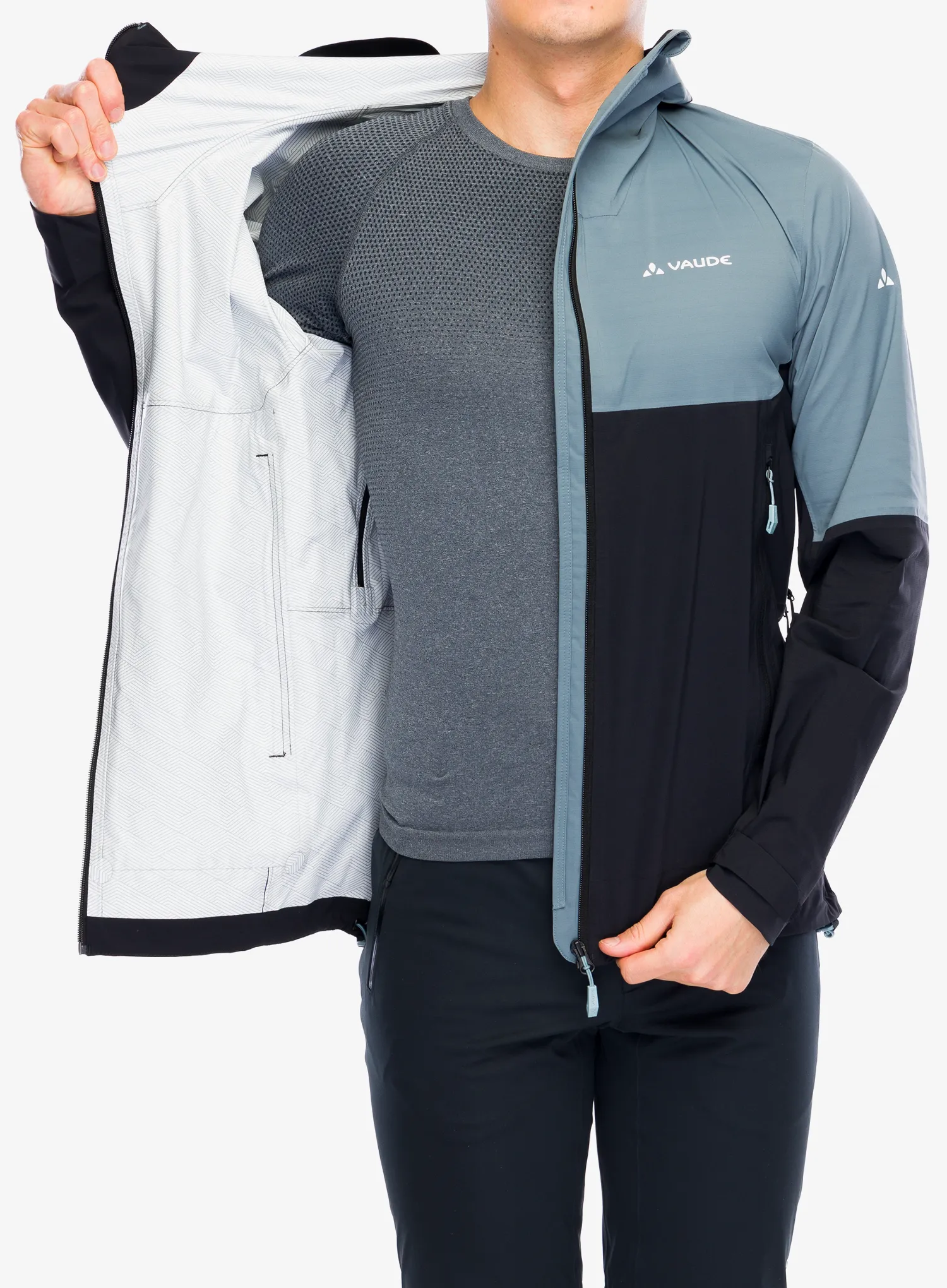 Bunda do dažďa Vaude Simony 2,5L Jacket IV - black