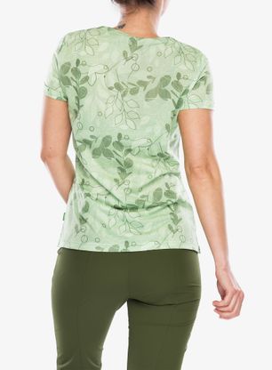 Dámske tričko Vaude Skomer AOP T-Shirt - willow green