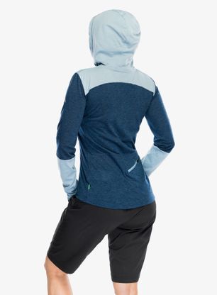 Dámska mikina s kapucňou Vaude Tremalzo LS Shirt - dark sea