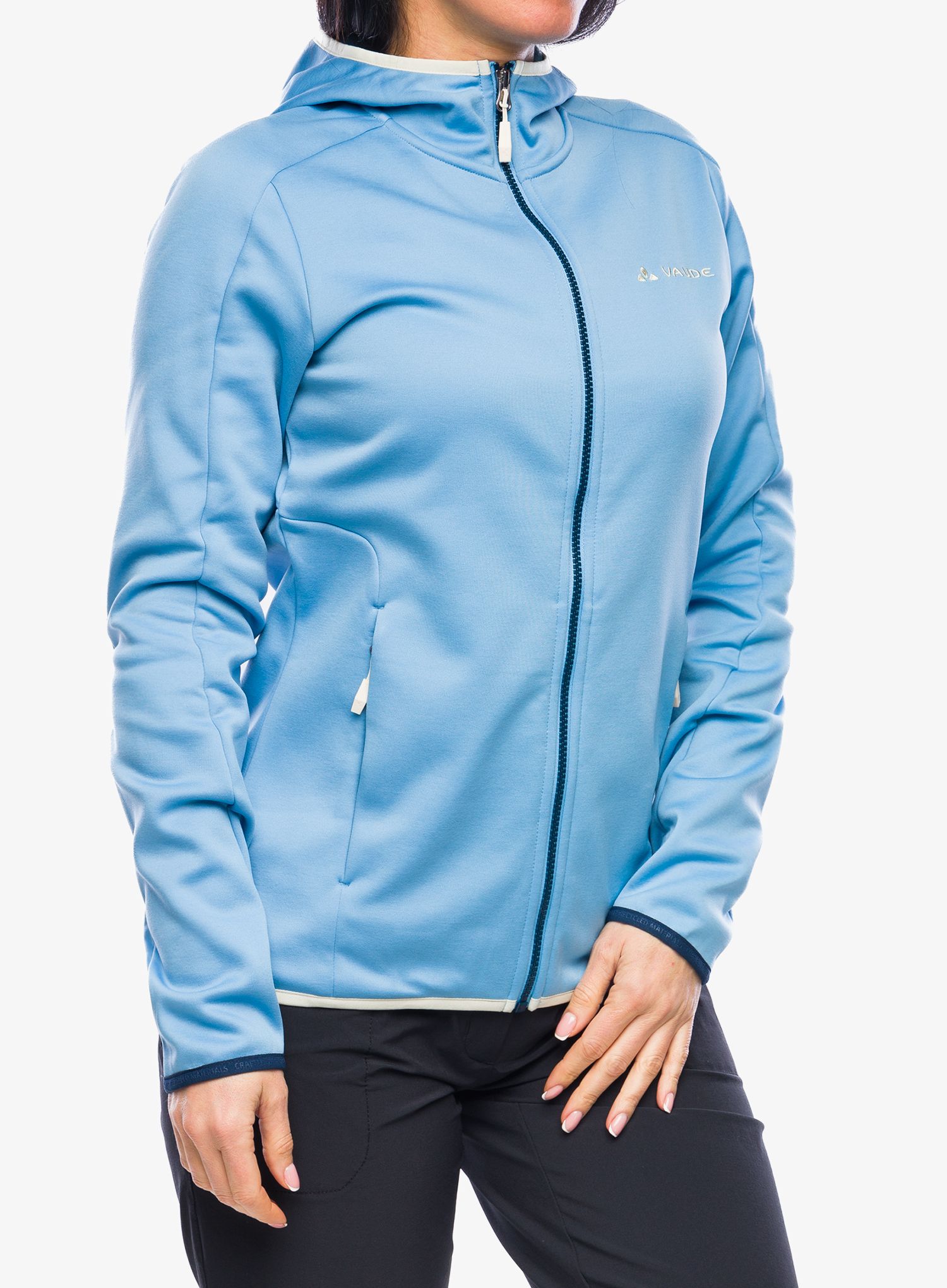 Flísová mikina dámska Vaude Valsorda Fleece Hoody - pastel blue