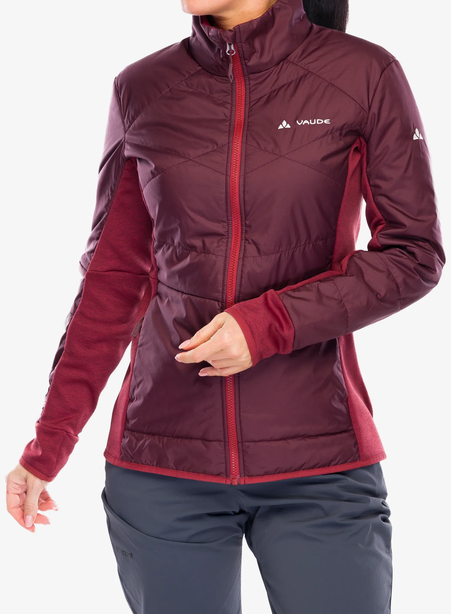 Dámska hybridná bunda dámska Vaude Valsorda Hybrid Jacket - dark oak