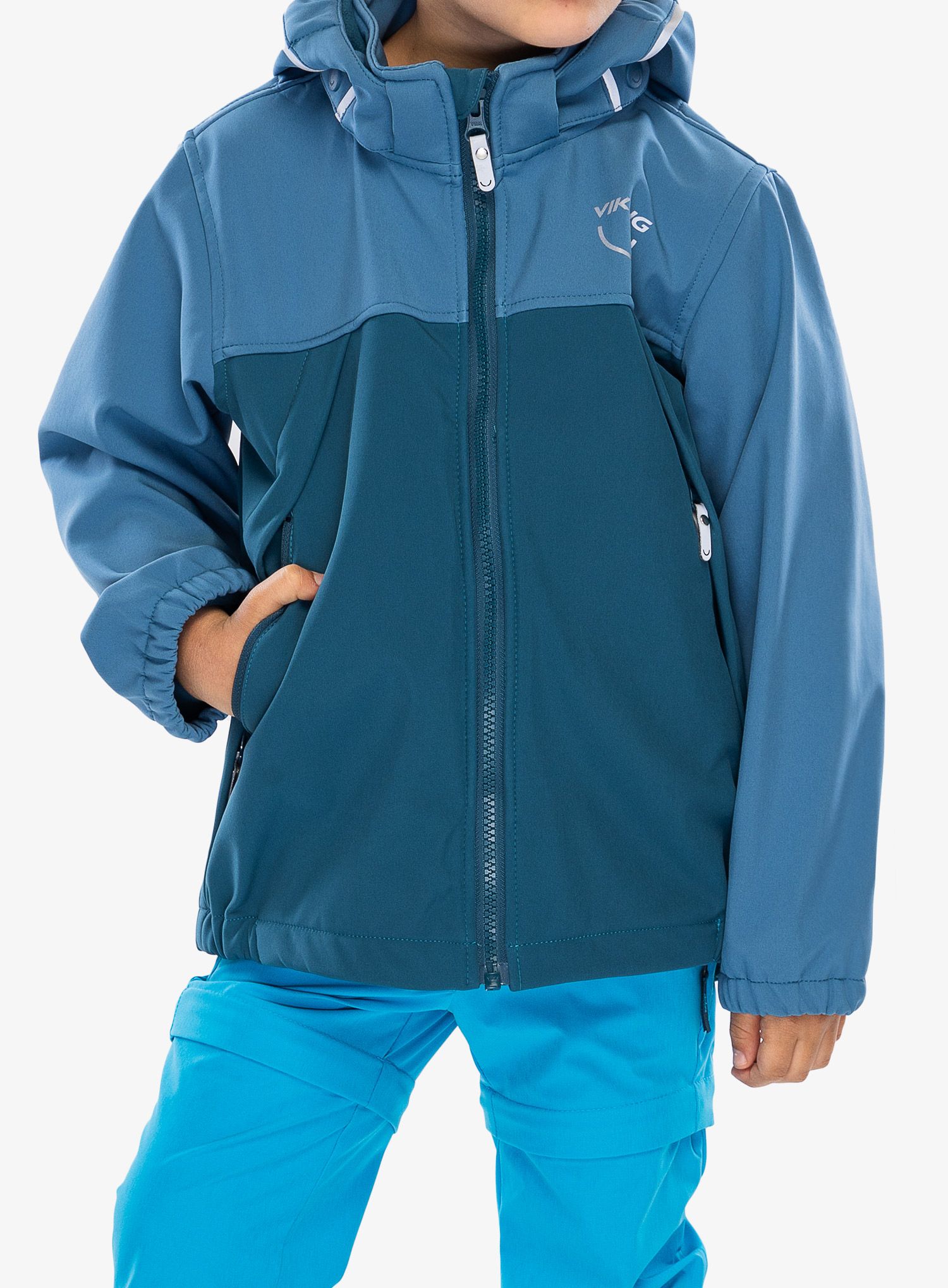 Detská bunda Viking Play Softshell Jacket - denim