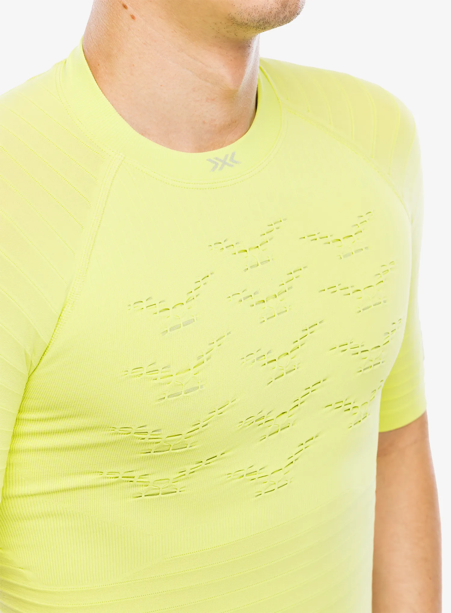 Pánske tričko X-Bionic Effektor 4.0 Run - effektor green/arctic white