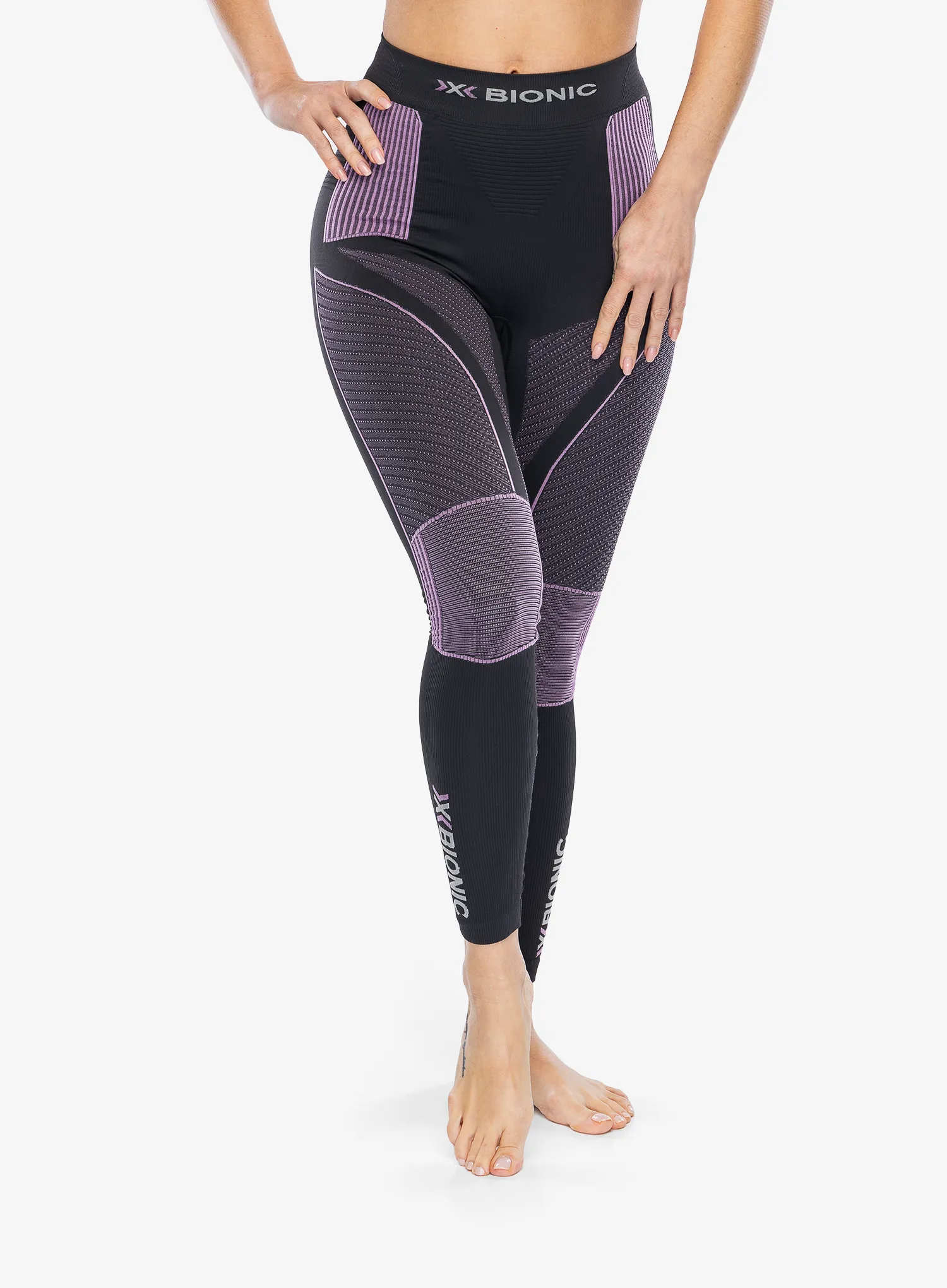 Dámske funkčné legíny X-Bionic Energy Accumulator 4.0 Pants - charcoal/magnolia