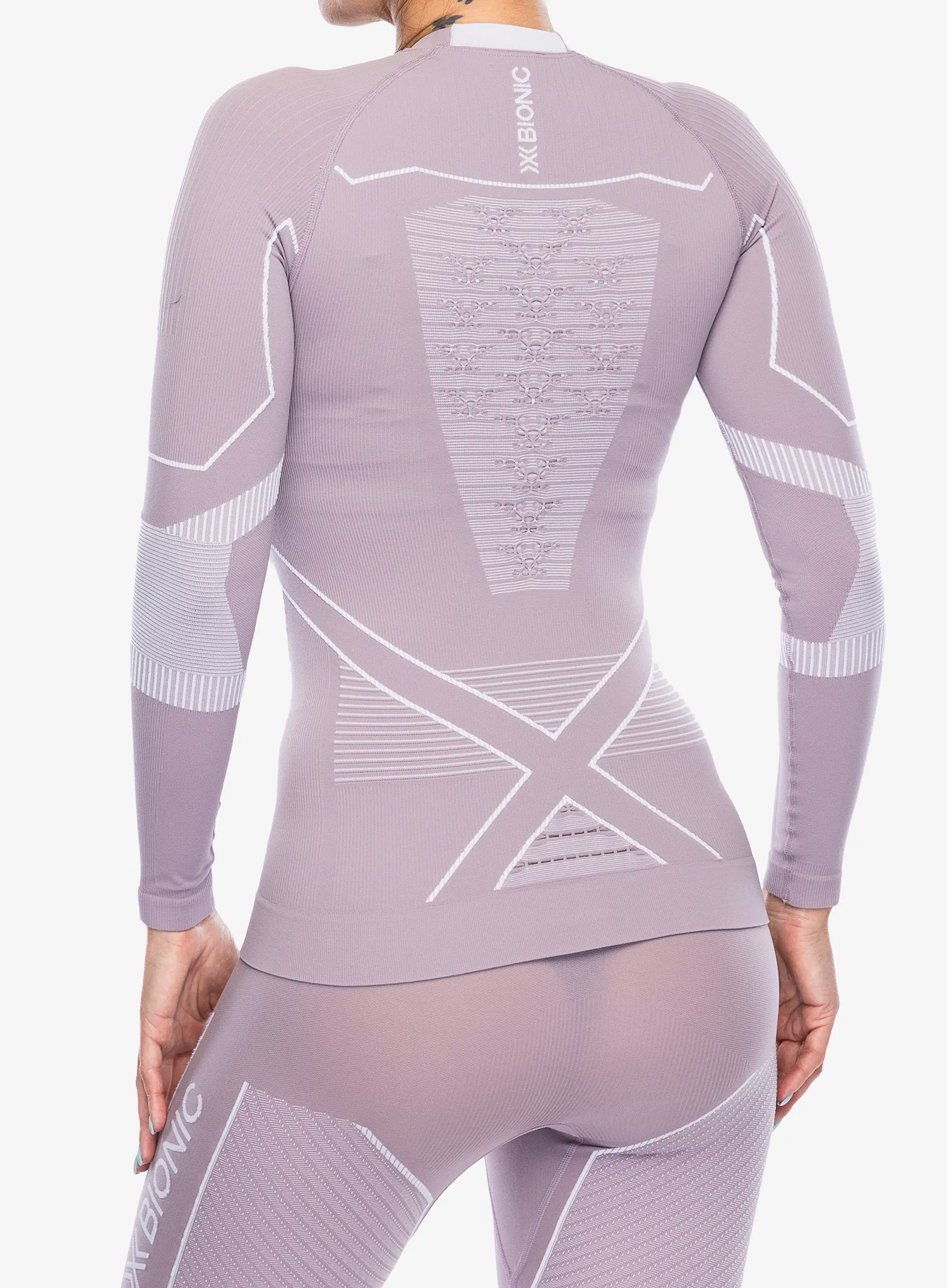 Funkčné tričko dámske X-Bionic Energy Accumulator Light Shirt LS - lavender/arctic white