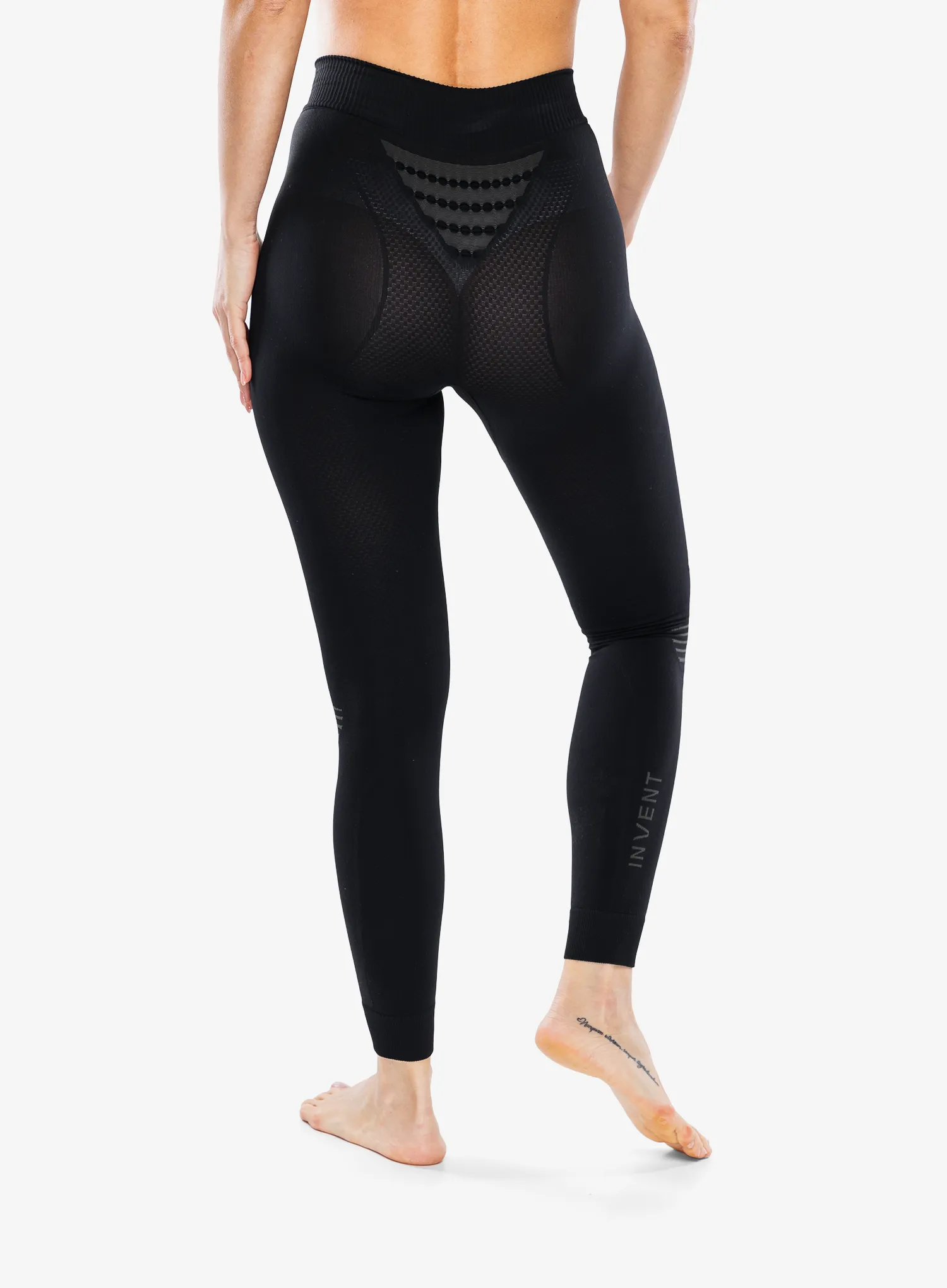 Dámske termoaktívne legíny X-Bionic Invent 4.0 Pants - black/charcoal