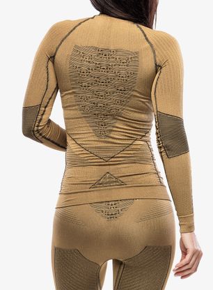 Funkčné tričko dámske X-Bionic Radiactor 4.0 Shirt LG SL - gold/black
