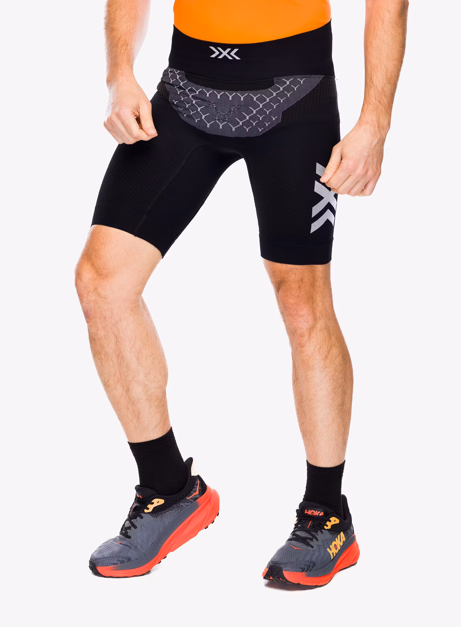 Bežecké kraťasy X-Bionic Twyce 4.0 Running Shorts - opal black/arctic white