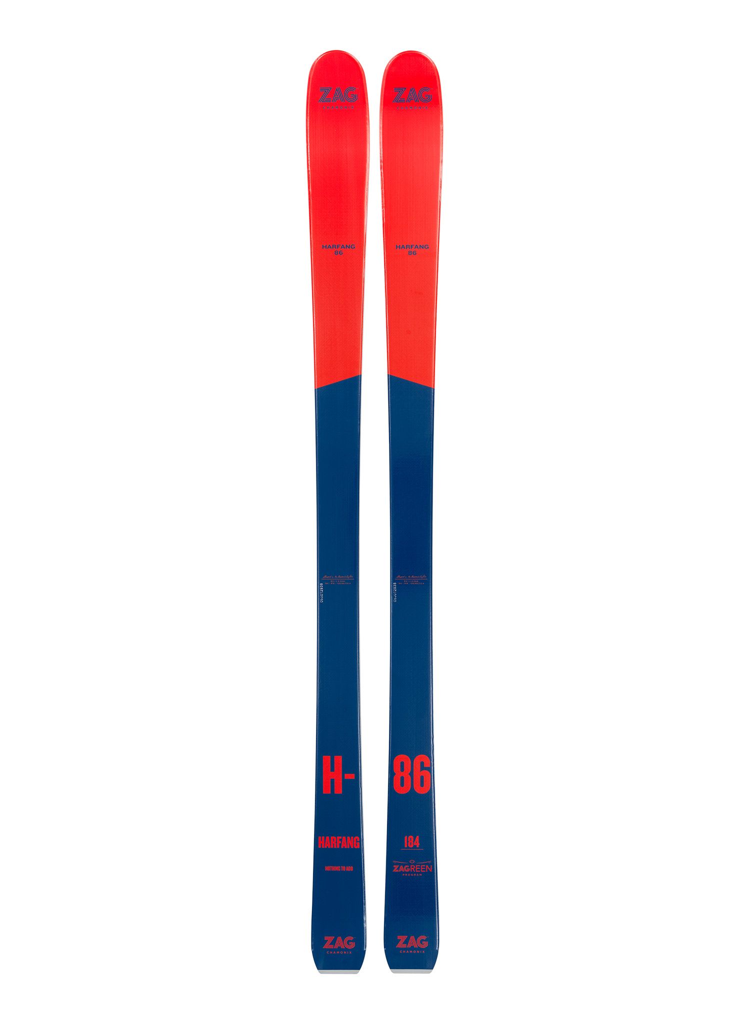 Skialpinistické lyže ZAG H-86 - blue/red