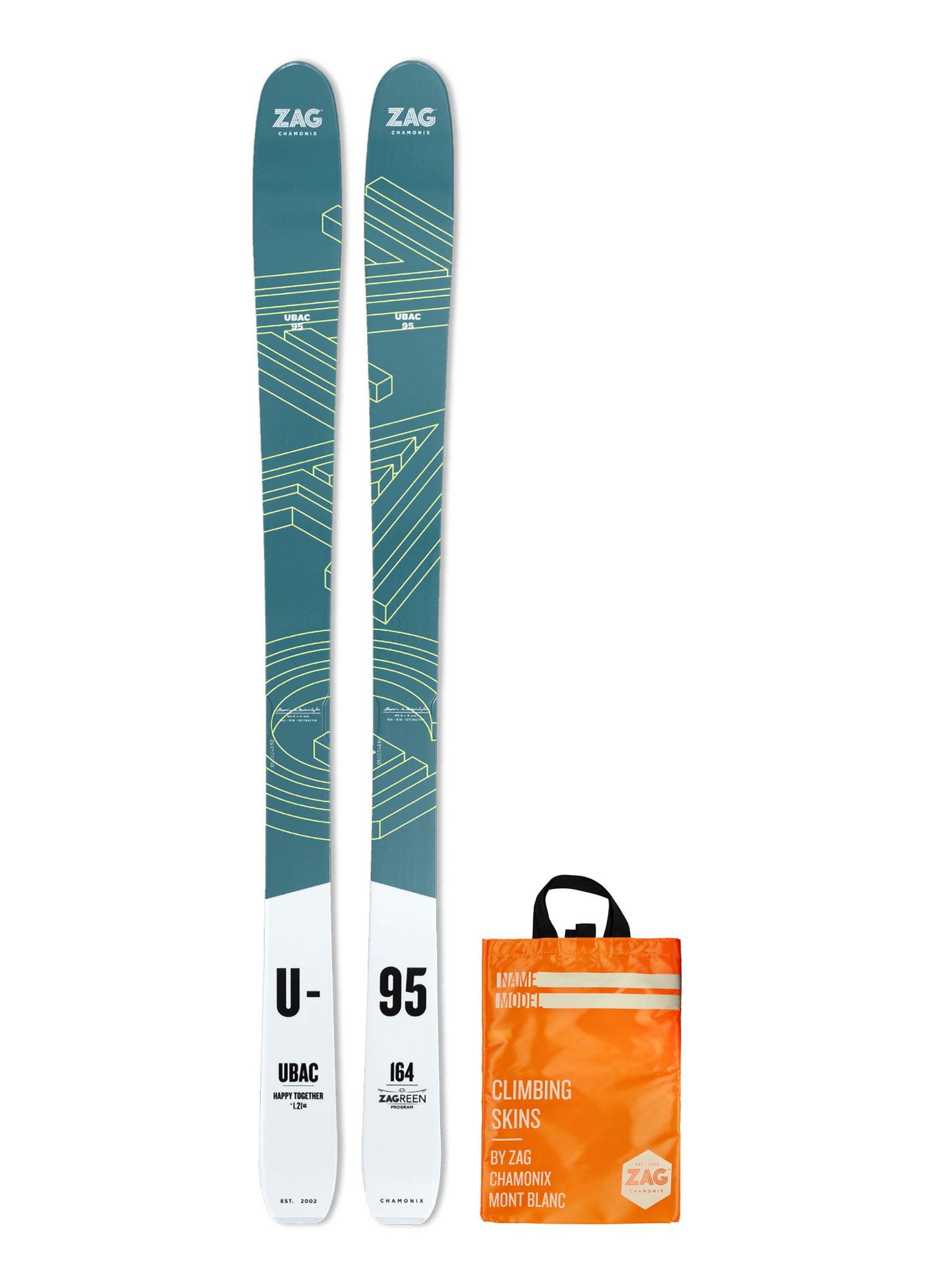Skialpový set ZAG UBAC 95 Lady - blue/white
