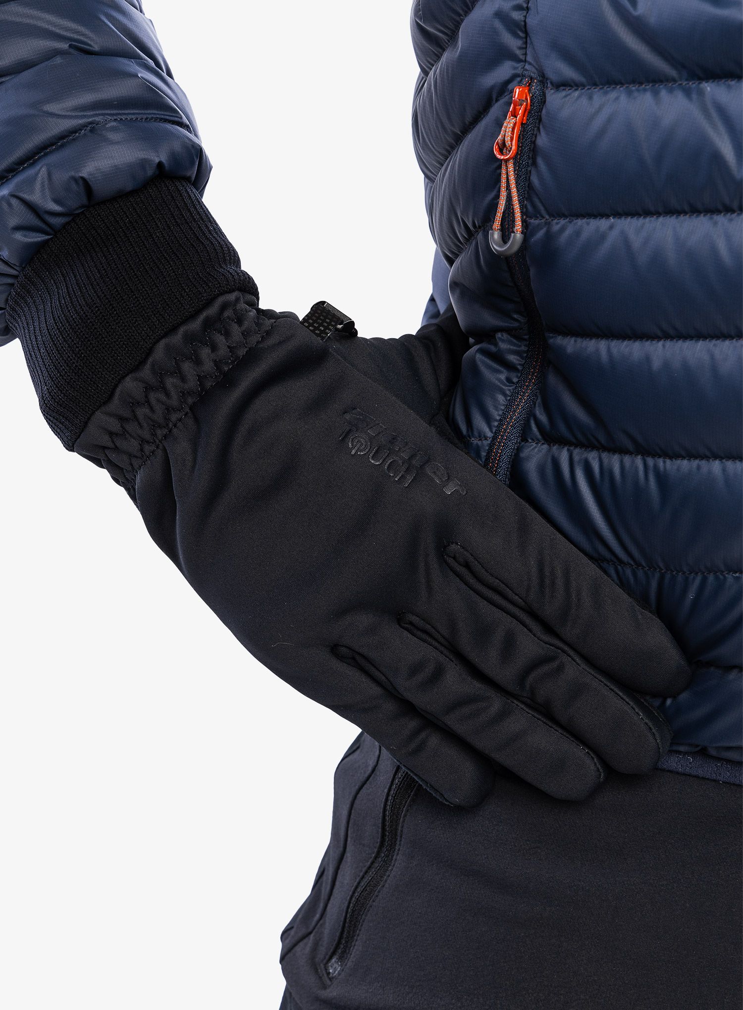 Rukavice softshell Ziener Idaho GTX INF Touch - black