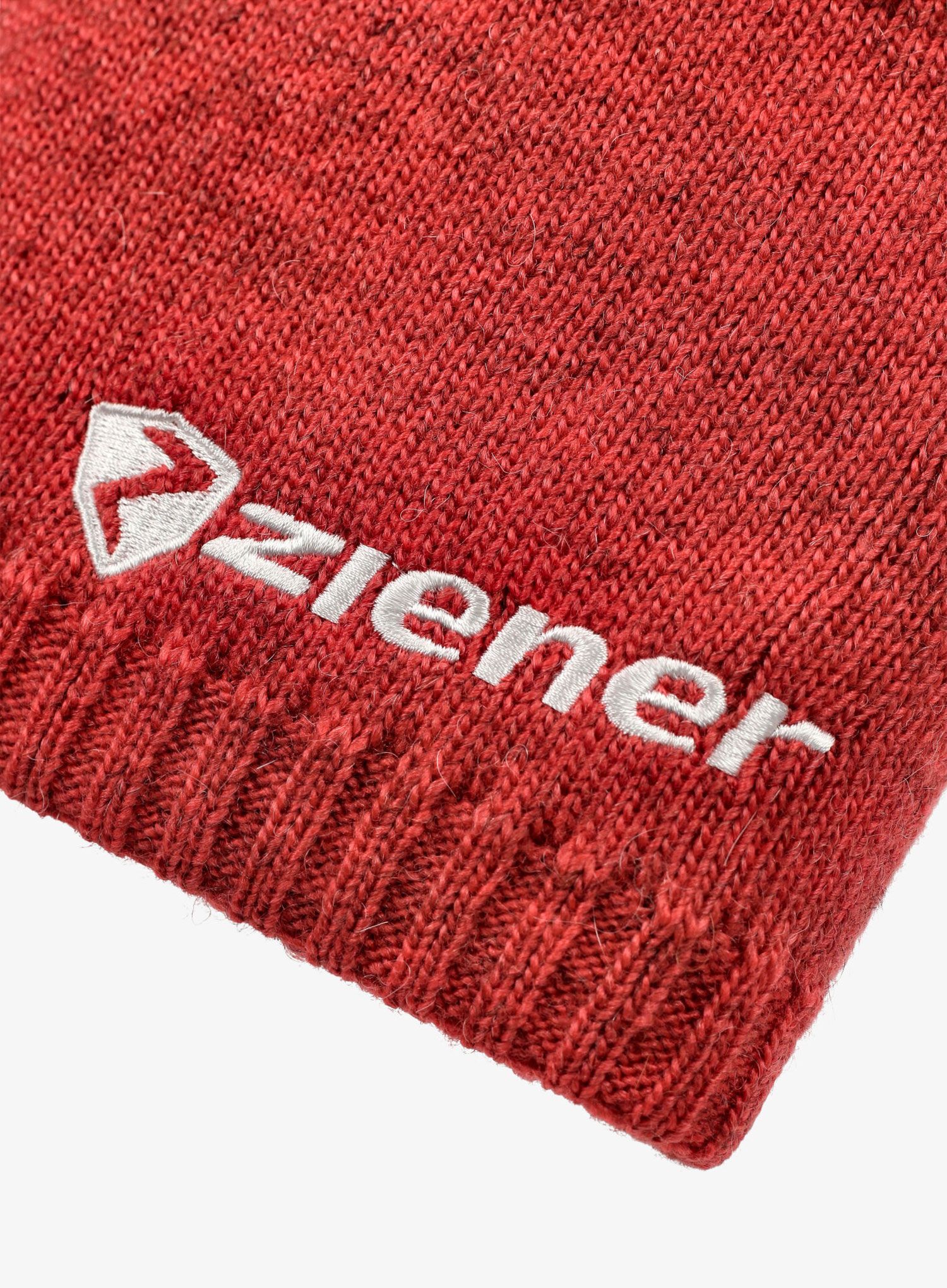 Čiapka Ziener Iruno Hat - red/red