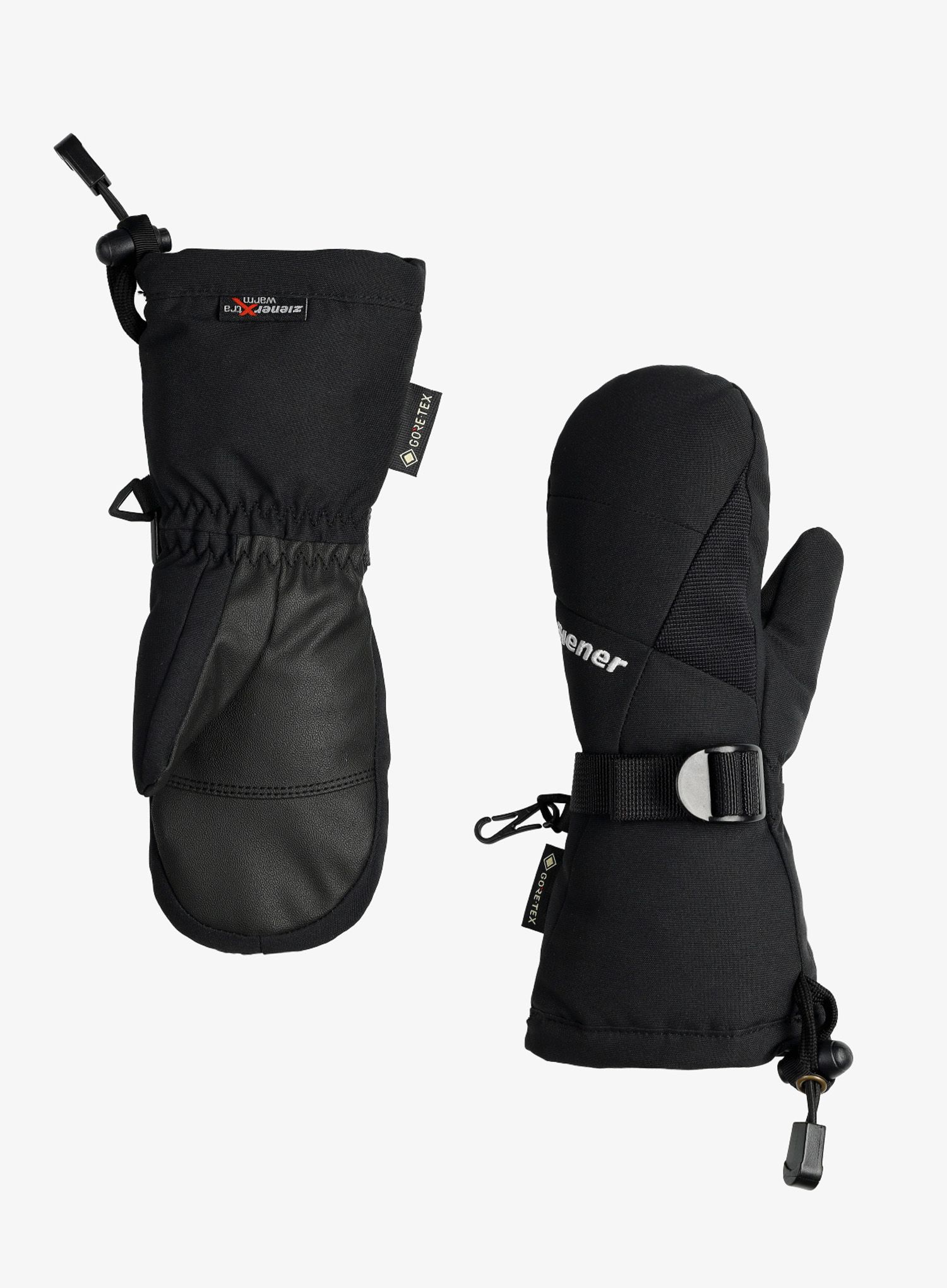 Rukavice detské Ziener Lanic GTX + Gore Plus Warm Mitten Junior - black
