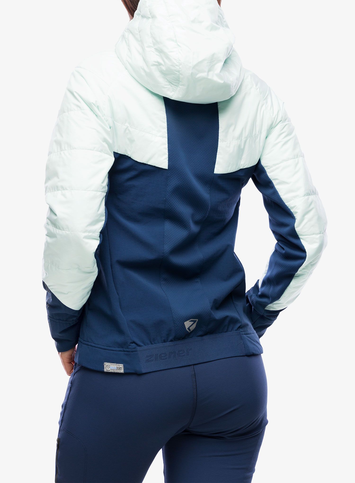 Dámska hybridná bunda dámska Ziener Nacana - ice/hale navy