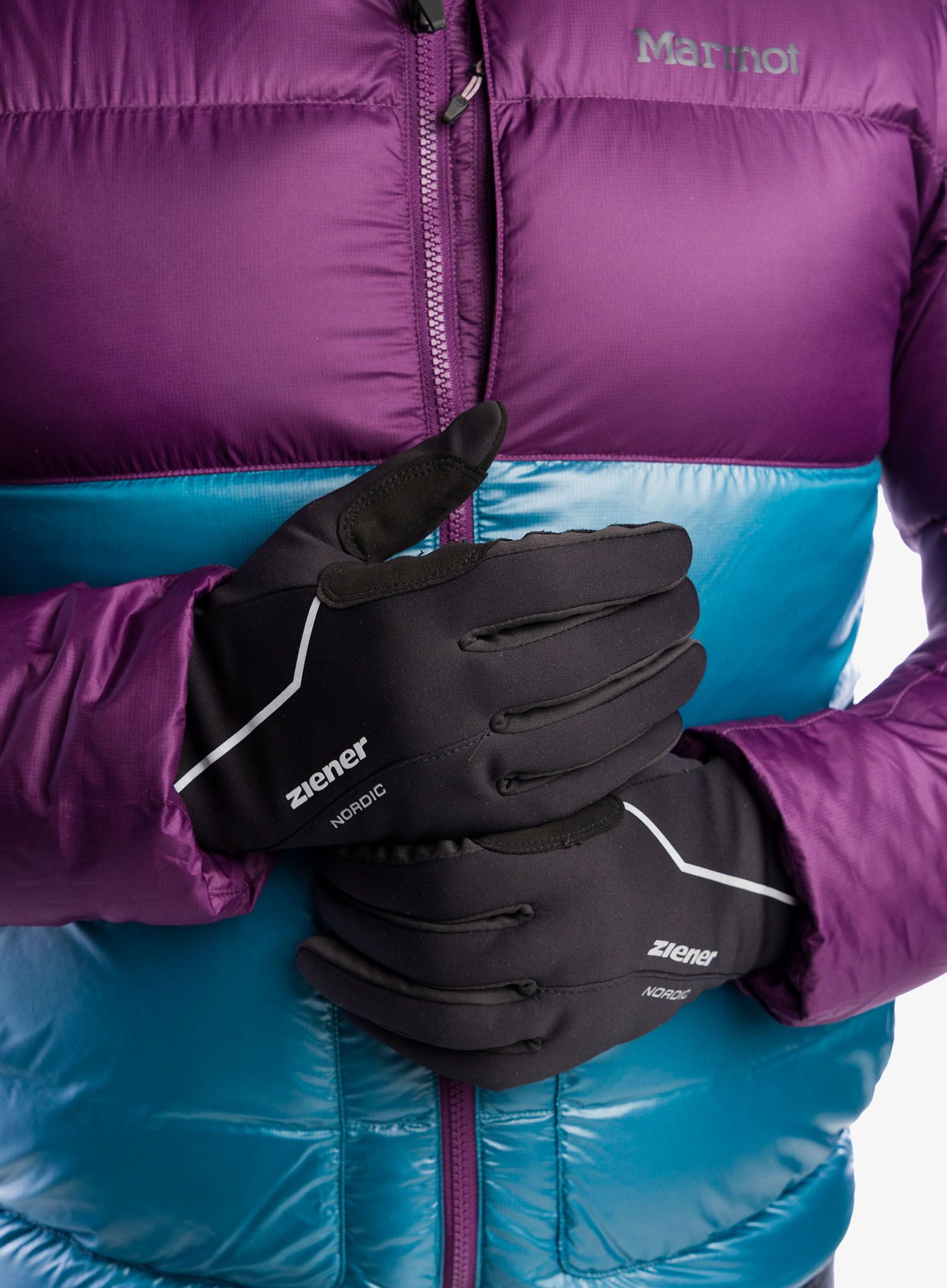 Softshell rukavice Ziener Ultimo PR - black