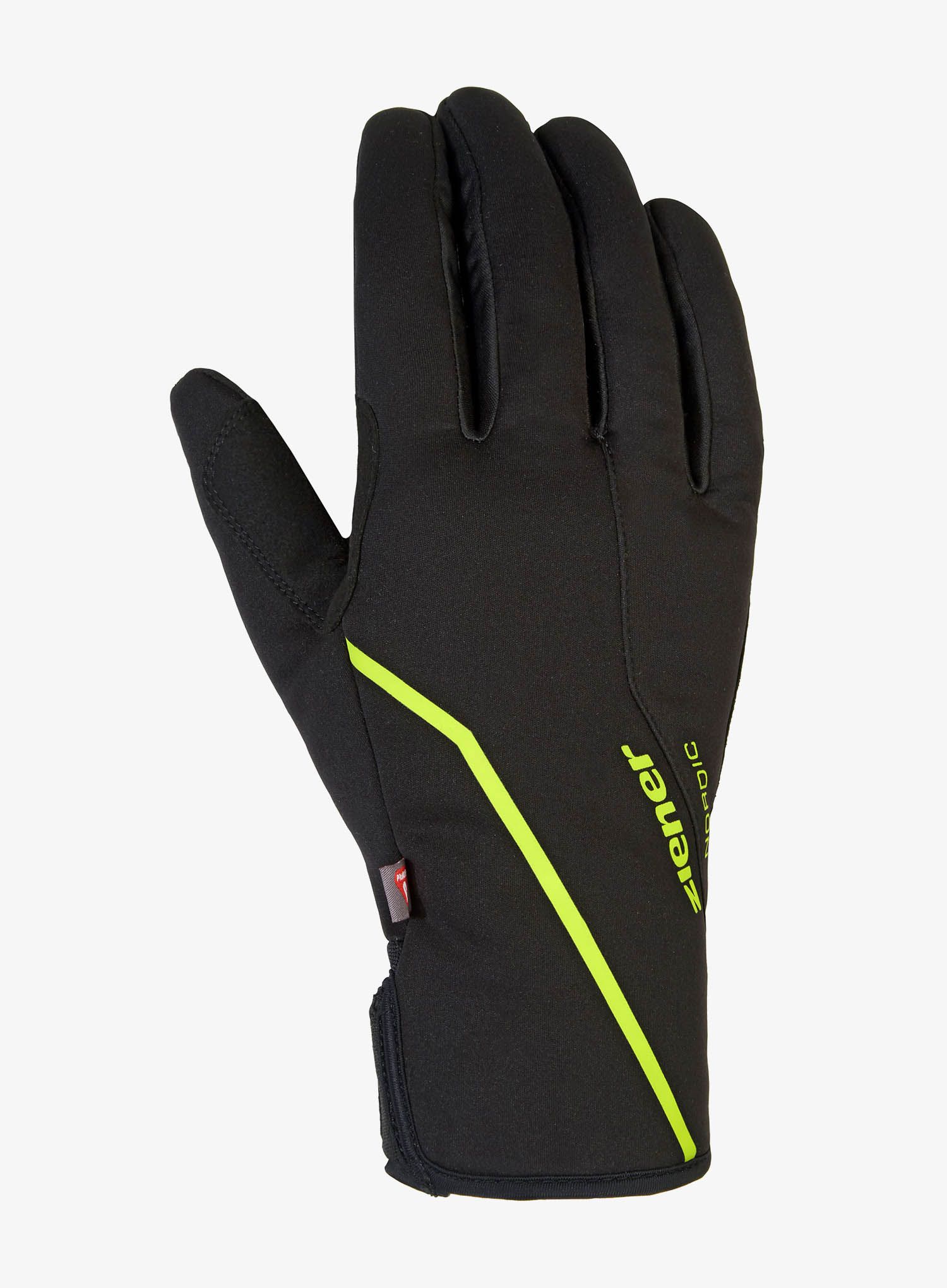 Rukavice softshell Ziener Ultimo PR - black/lime