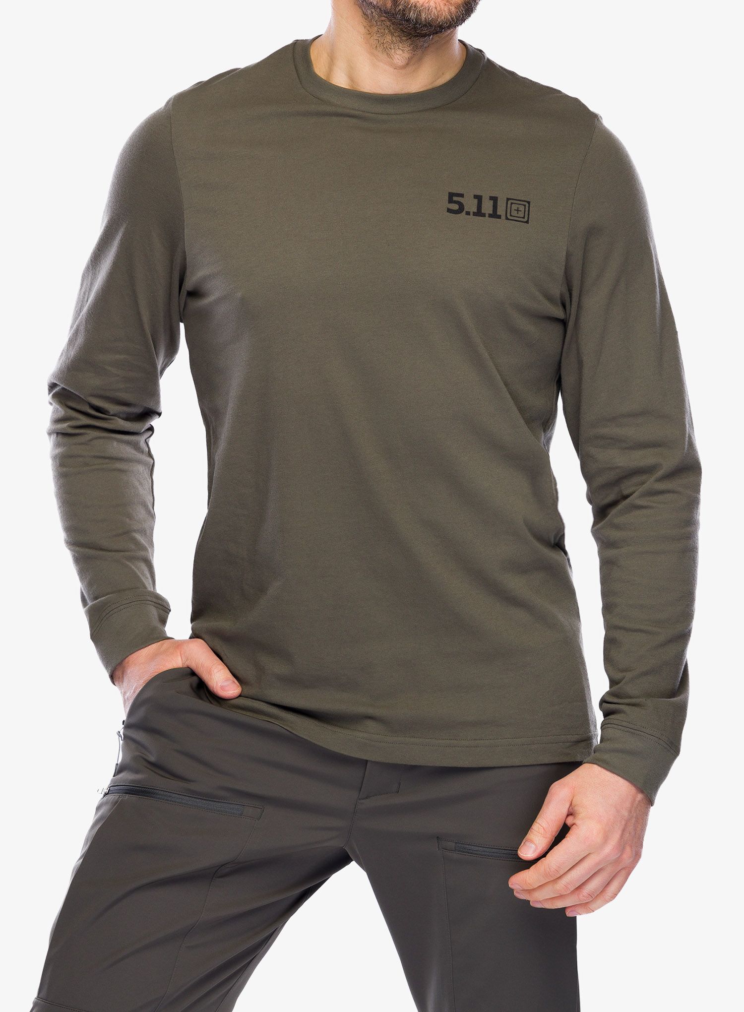 Longsleeve 5.11 Served Fresh L/S - ranger green