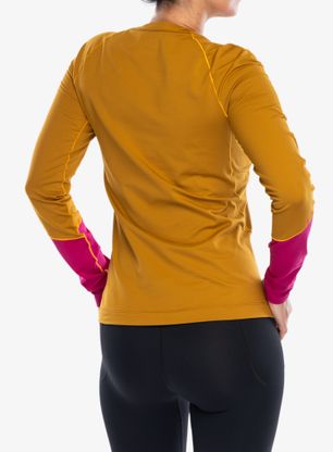 Funkčné tričko dámske Arcteryx Rho Crew Neck LS - yukon/amaranthus/edziza