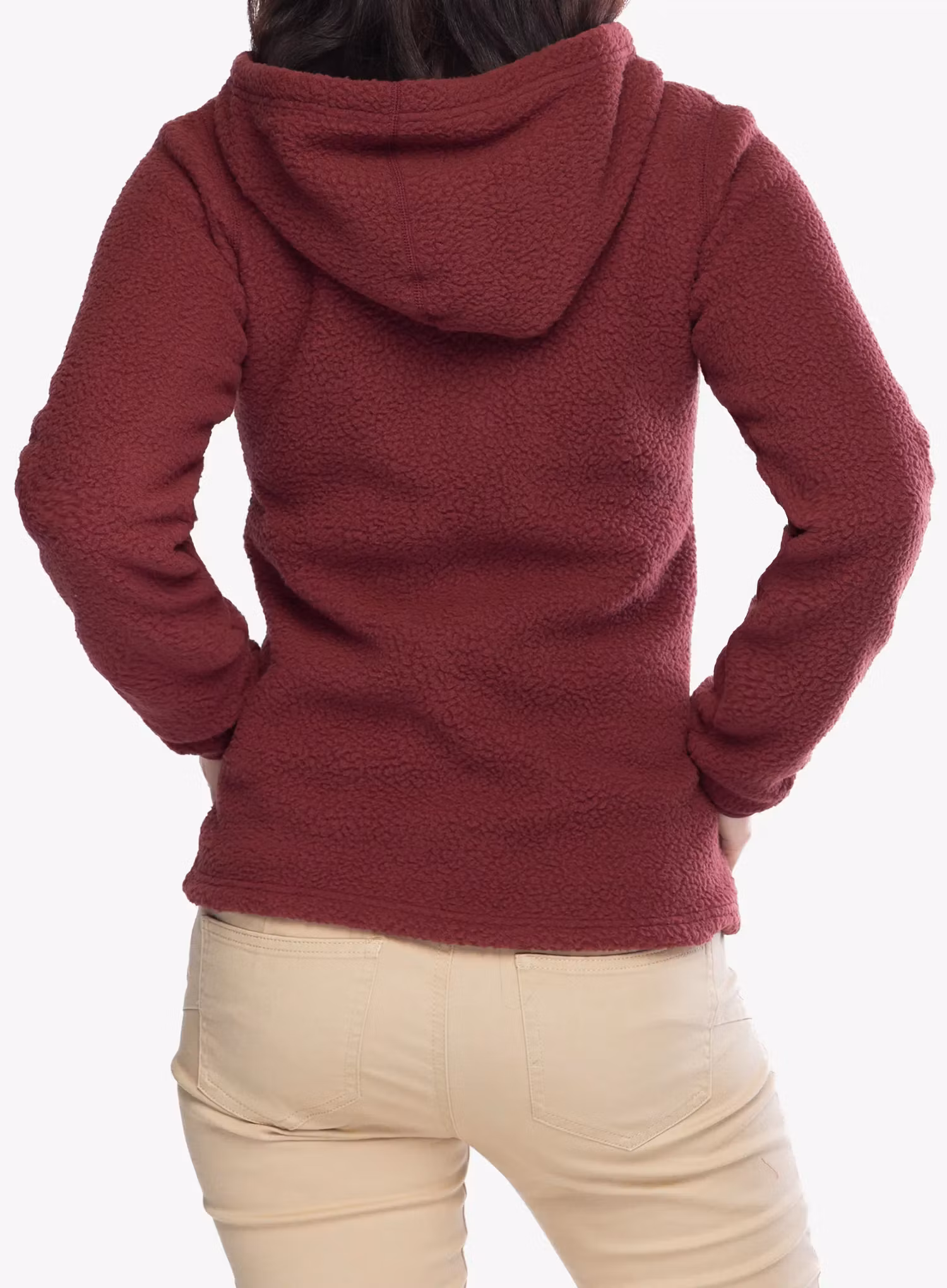 Flísová mikina dámska Berghaus Darria FZ Hooded Jacket - garnet