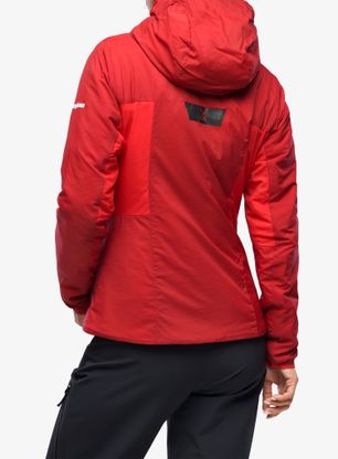 Zateplená bunda dámska Berghaus MTN Seeker MW Synthetic Hoody - red dahlia/haute red